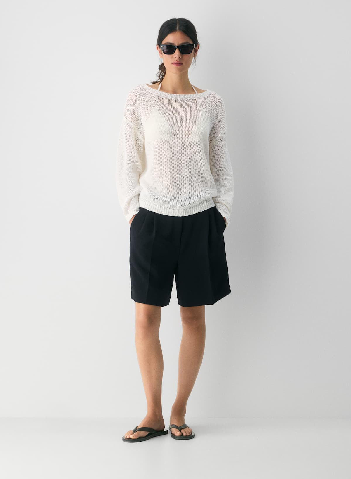 Aritzia Kasbah Linen Sweater