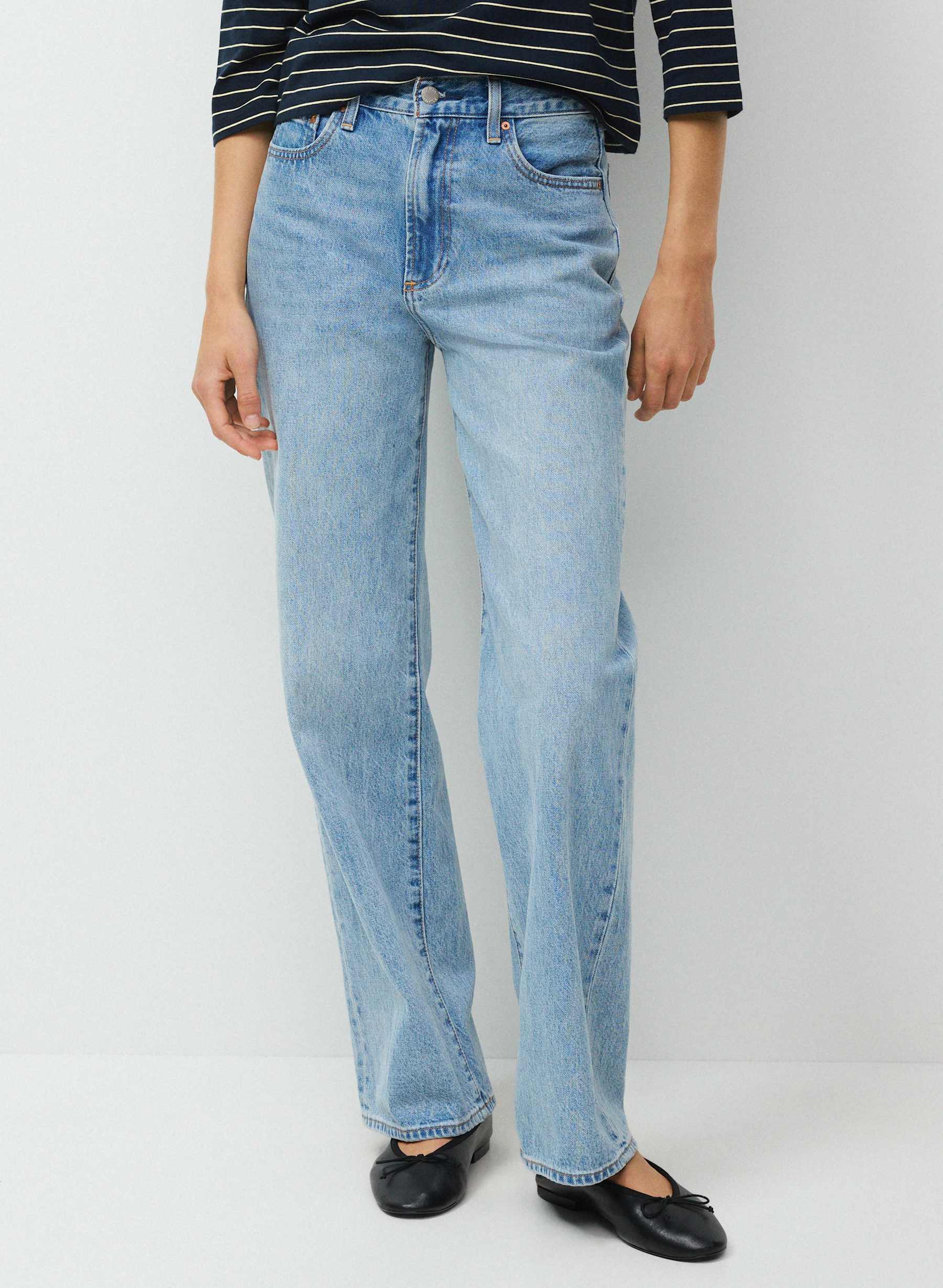 Denim Forum The Farrah Hi-Rise Wide Jean