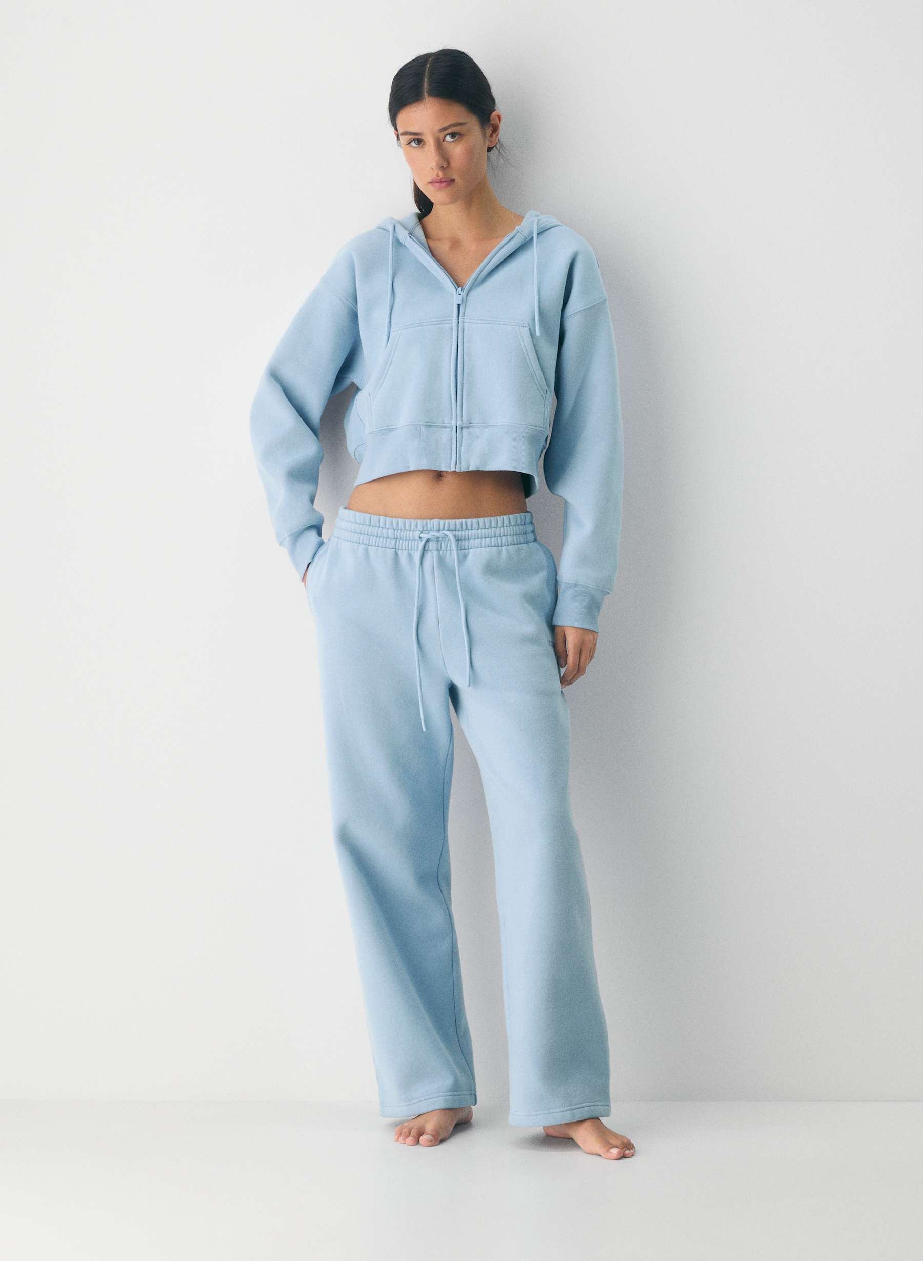 Aritzia Cozy Sweatfleece Boyfriend Boxy Zip Hoodie