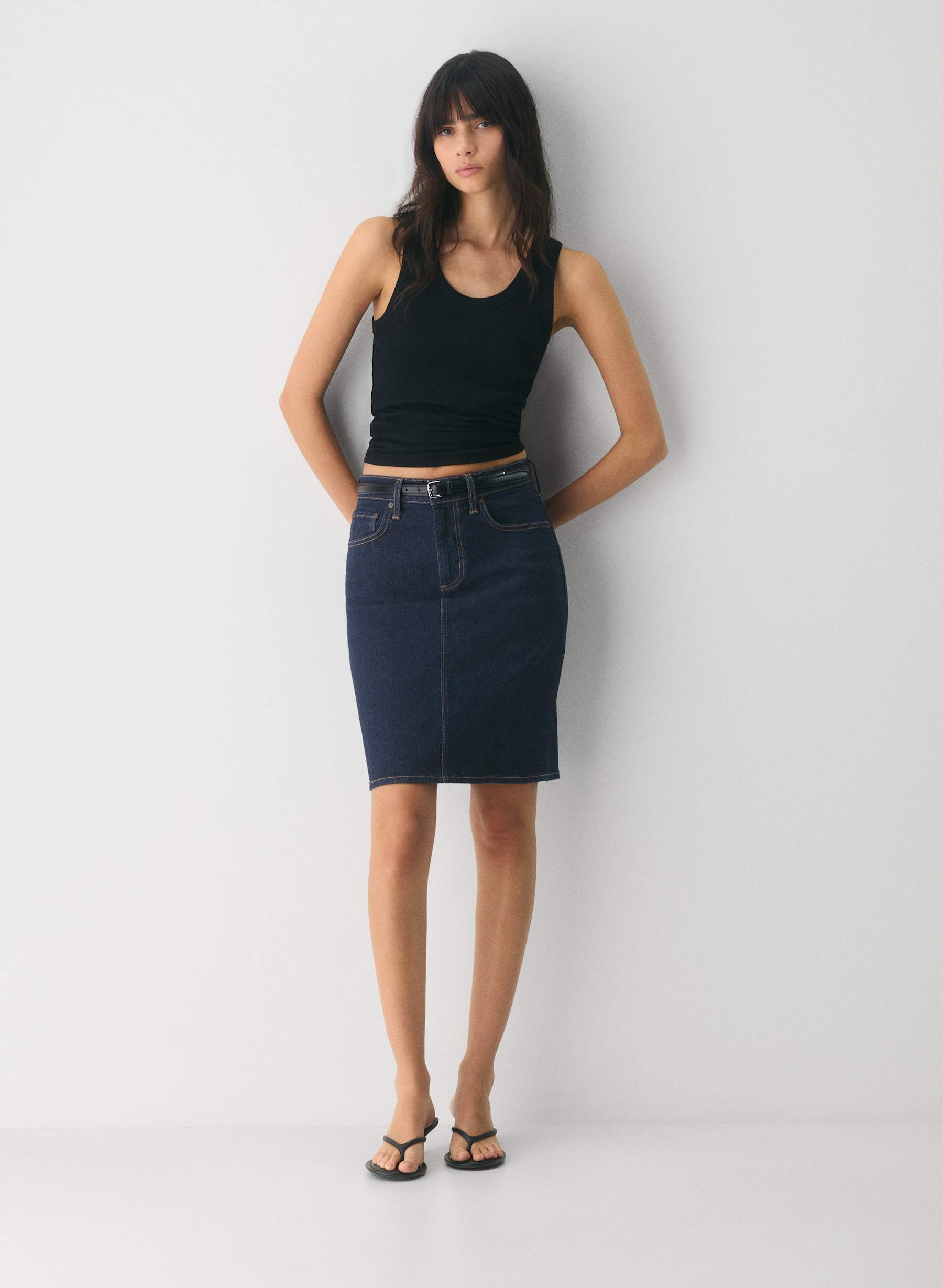 Denim Forum Mena Denim Skirt from Denim Forum