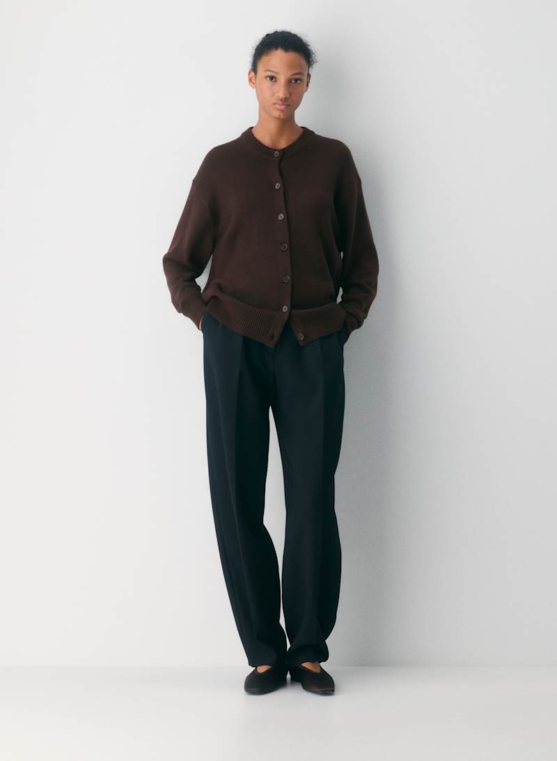 Essential Merino Wool Crew Cardigan