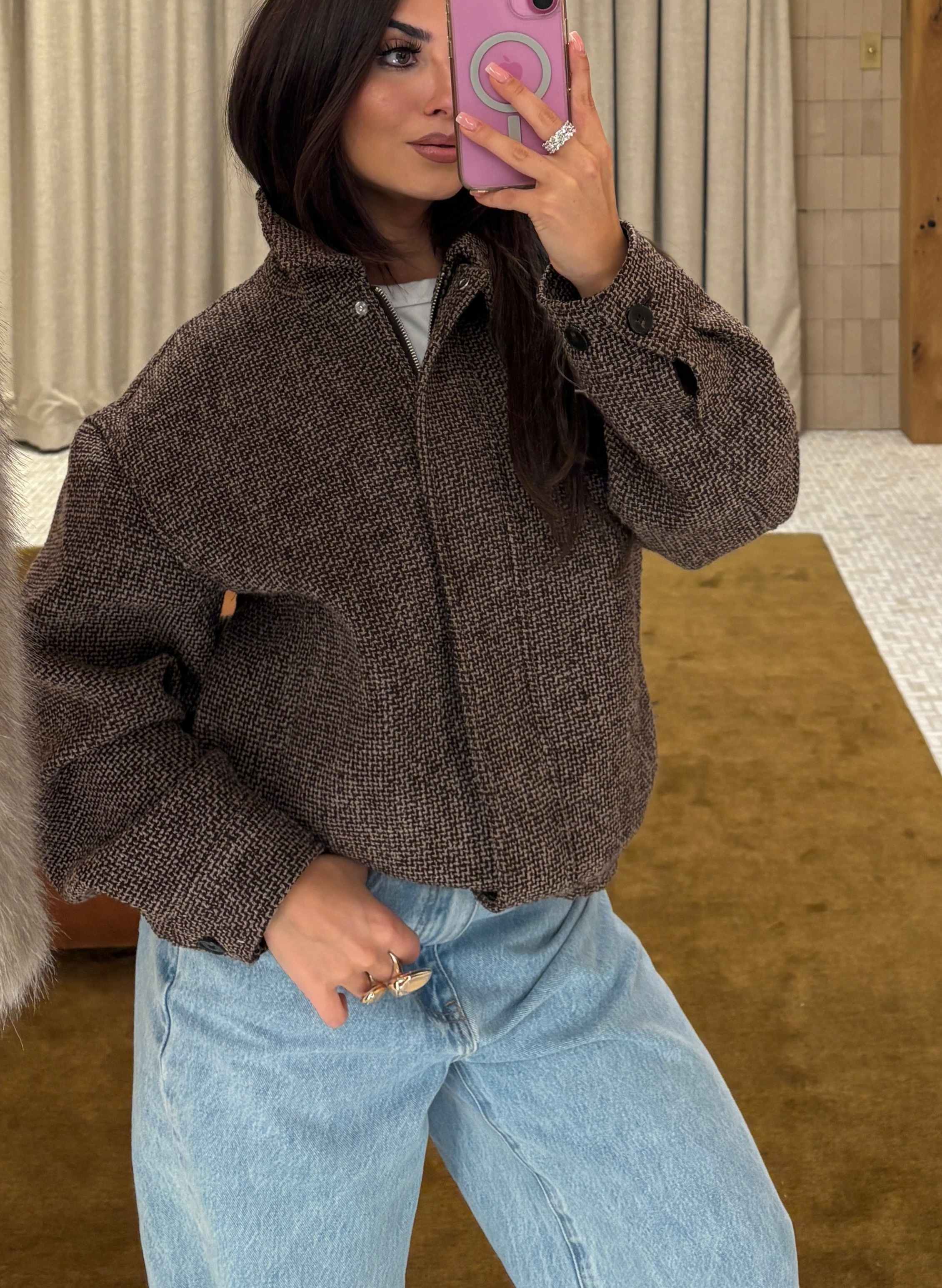 Mercury Bomber - Tweed | Aritzia US