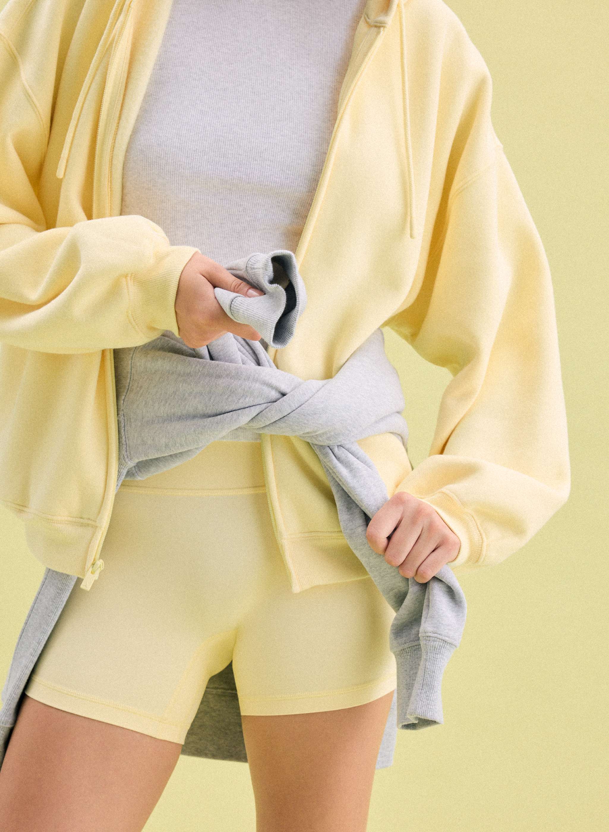 COZY SWEATFLEECE MEGA ZIP HOODIE - Oversized fleece zip-up hoodie. 