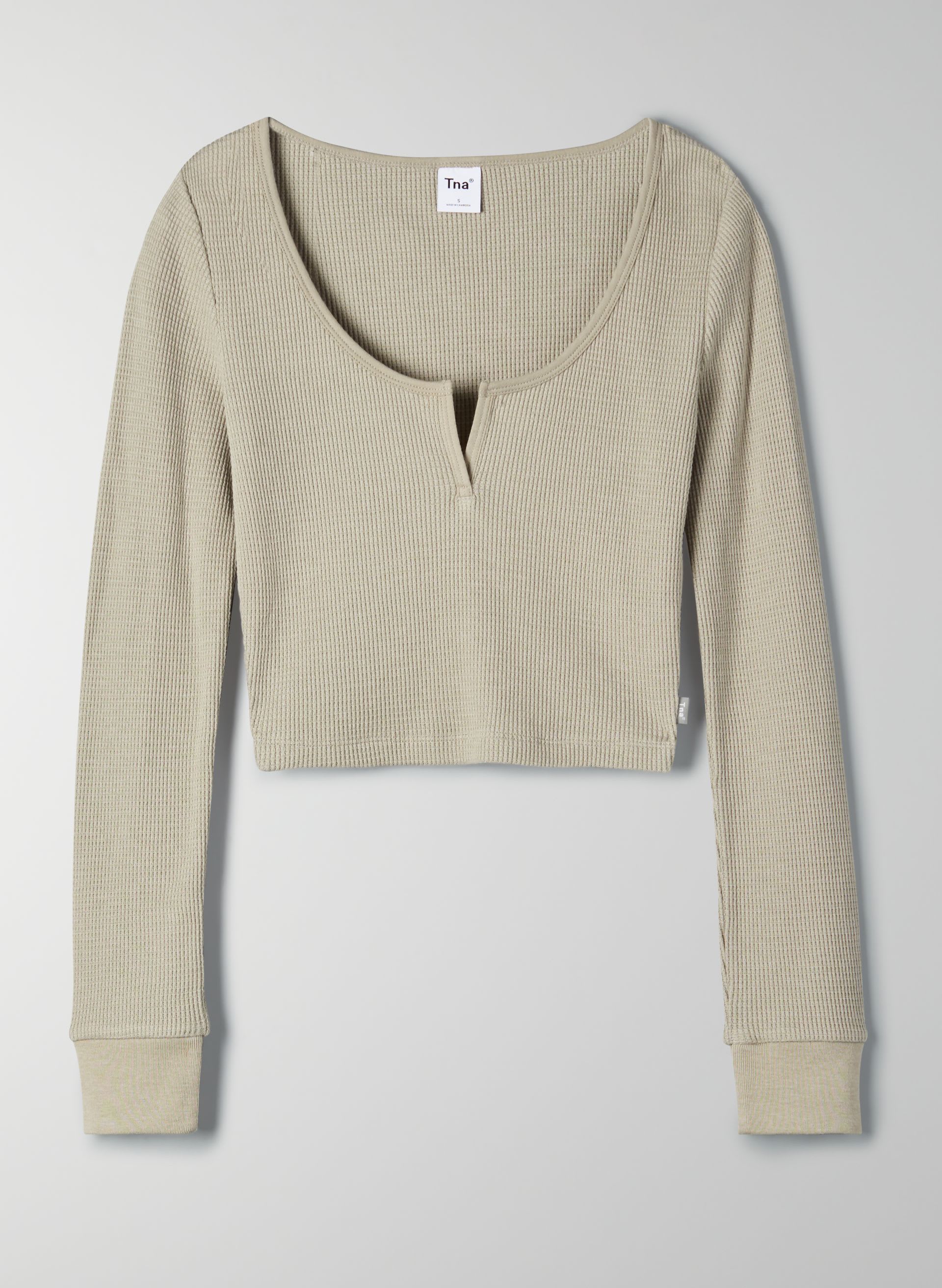 Waffle Scoopneck Longsleeve | Aritzia US