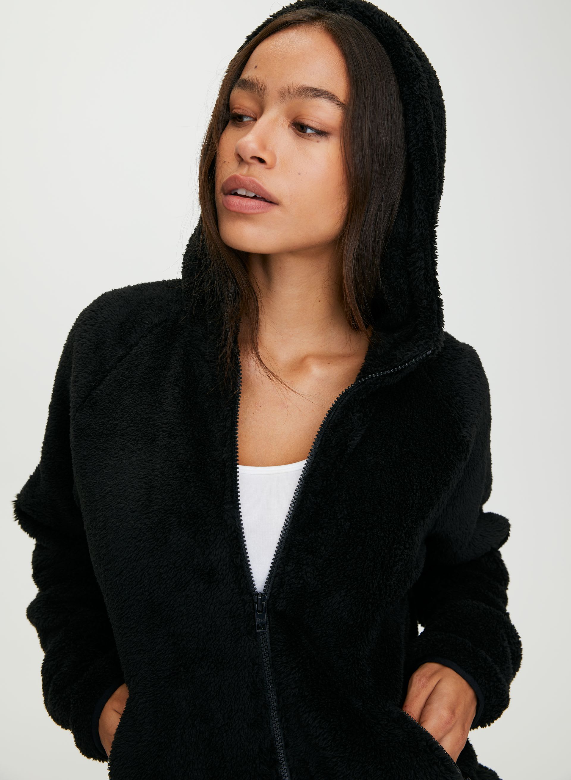 Fuzzy Zip Up | Aritzia CA