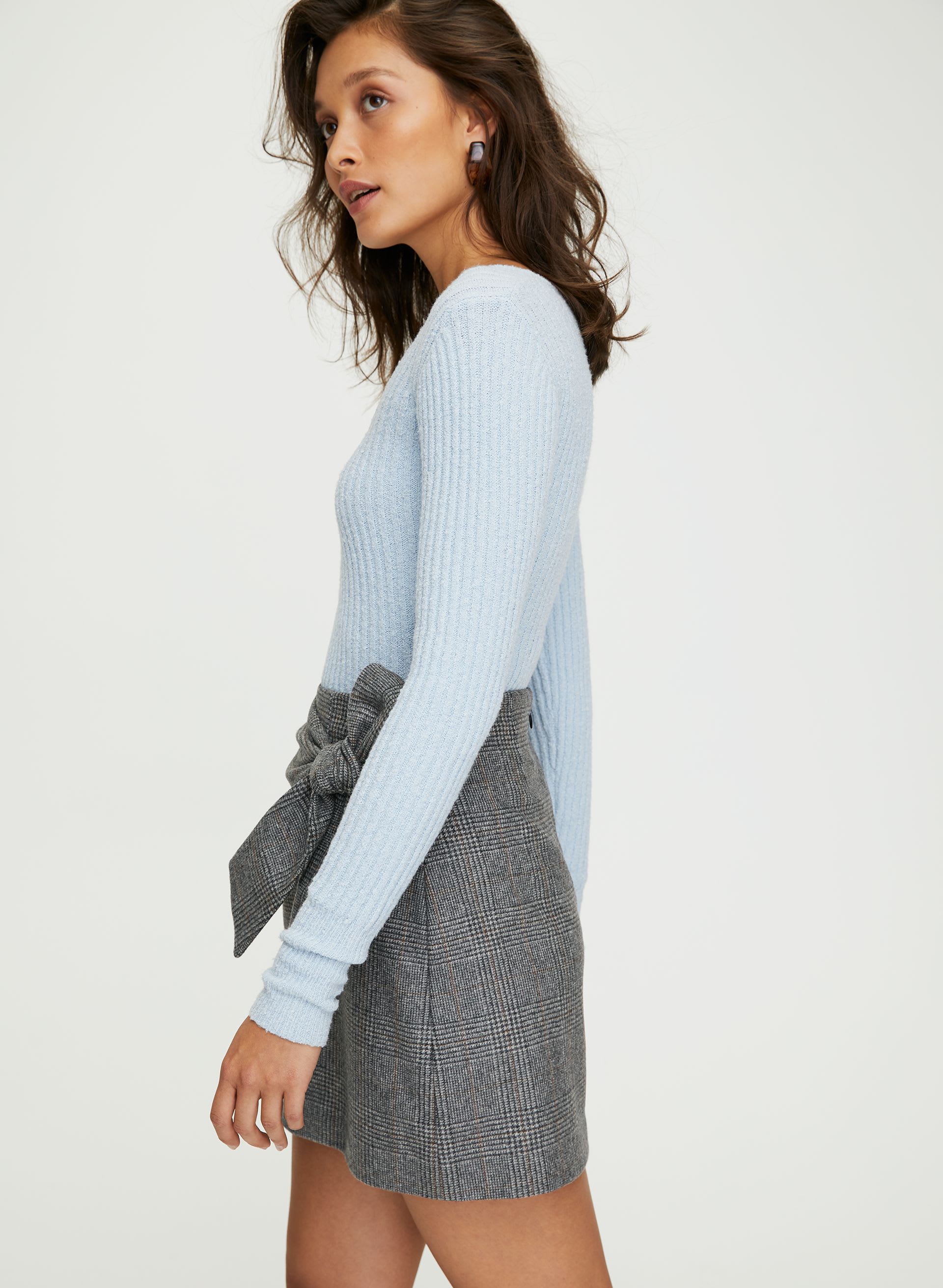 WRAP-FRONT SKIRT | Aritzia