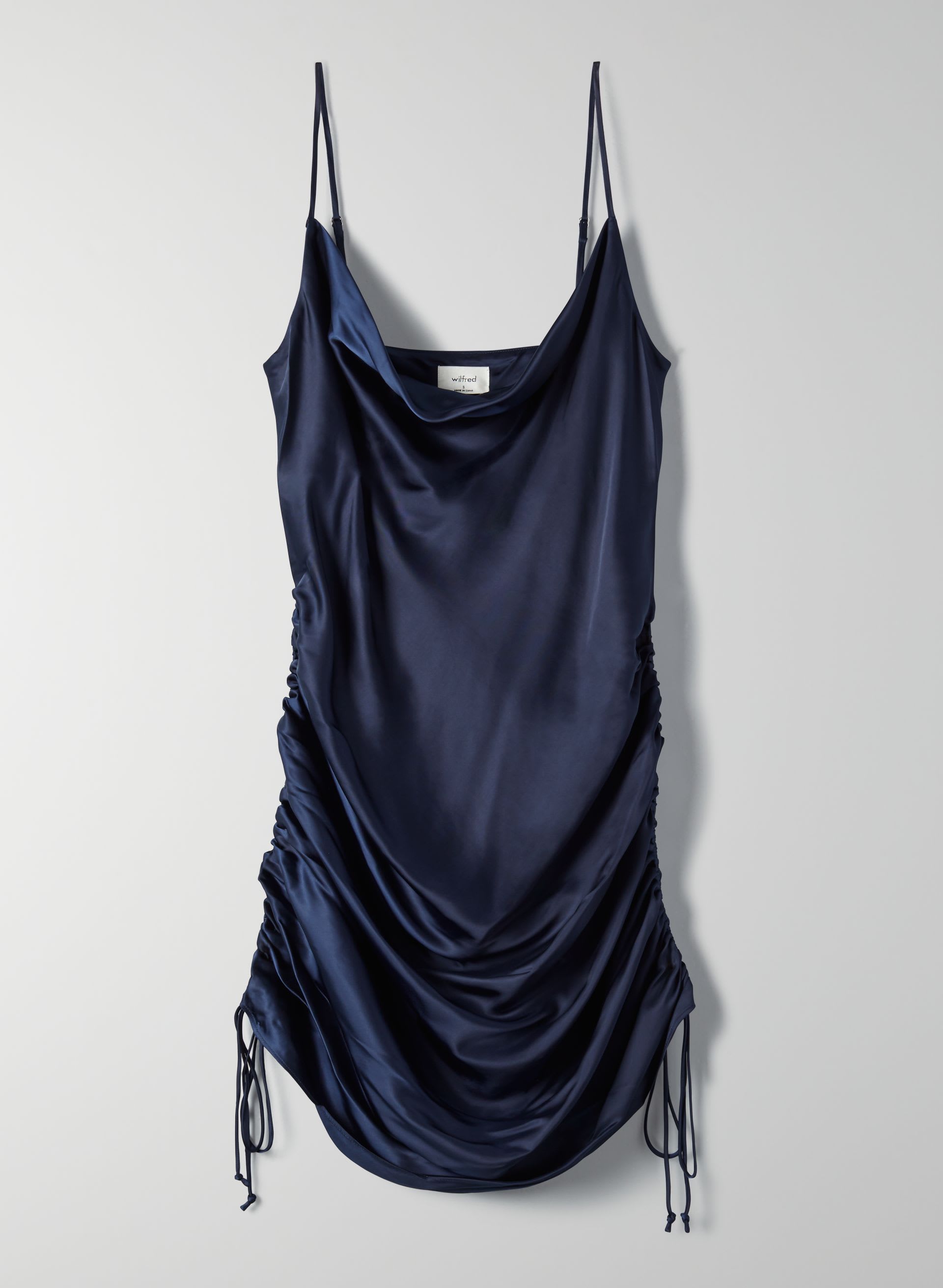 aritzia only ruched dress Only Ruched Slip Dress