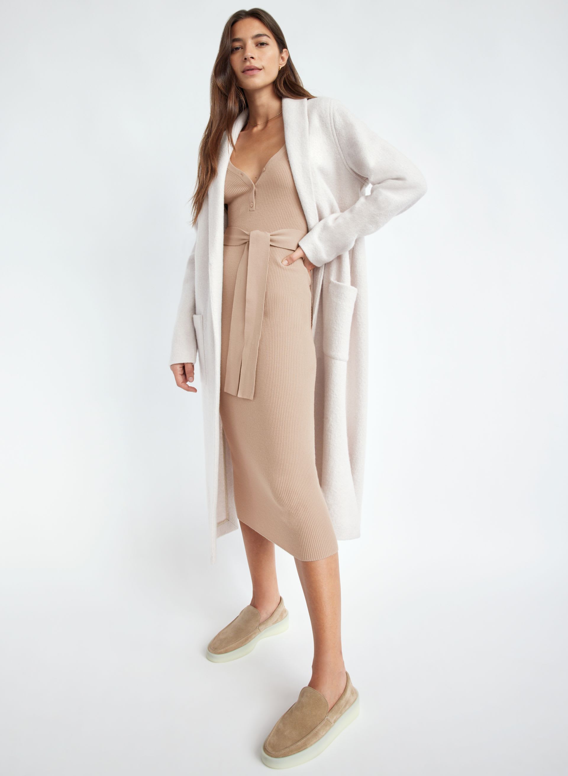 HENLEY SWEATER DRESS | Aritzia