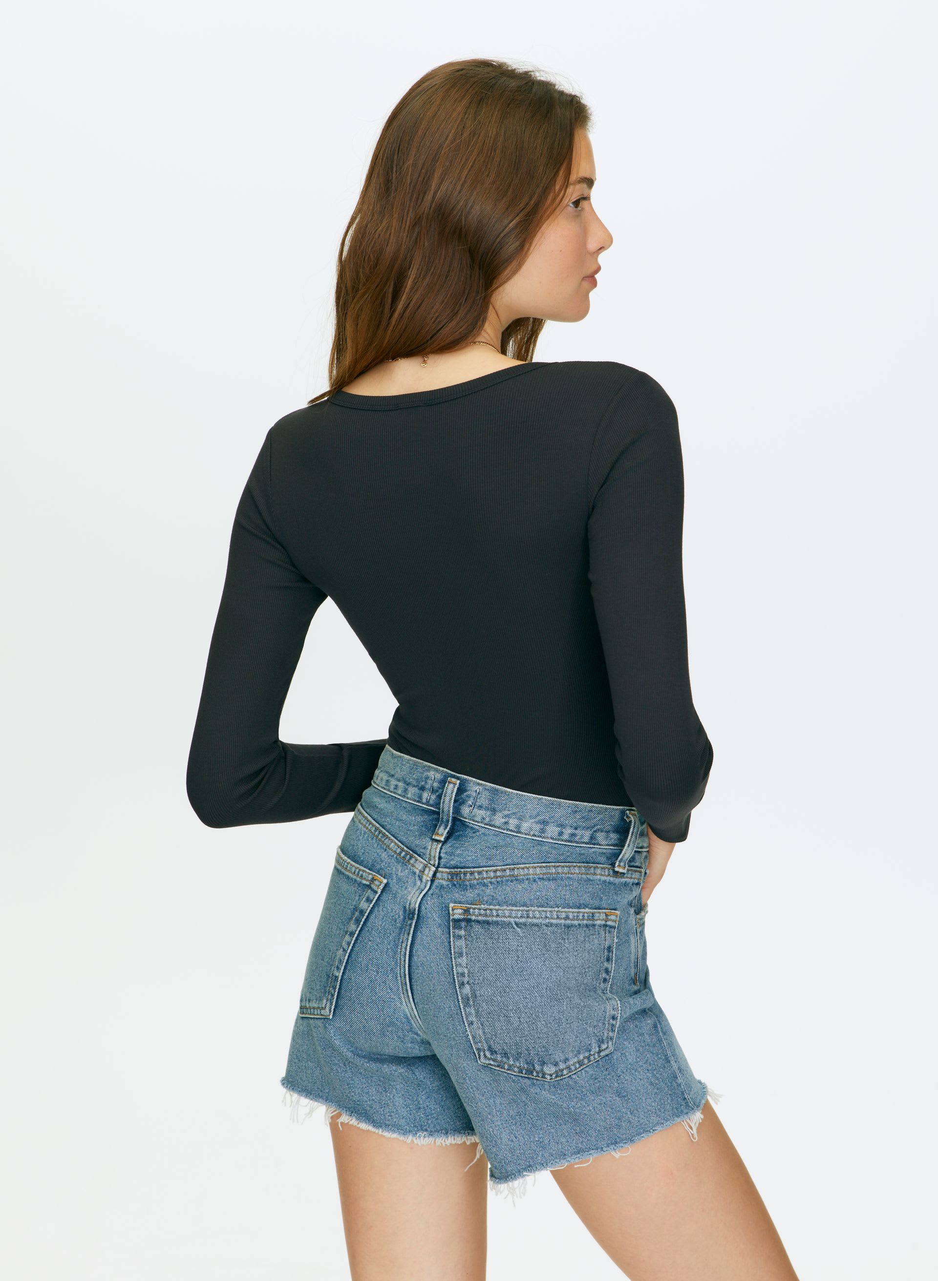 PARKER LONG JEAN SHORT | Aritzia