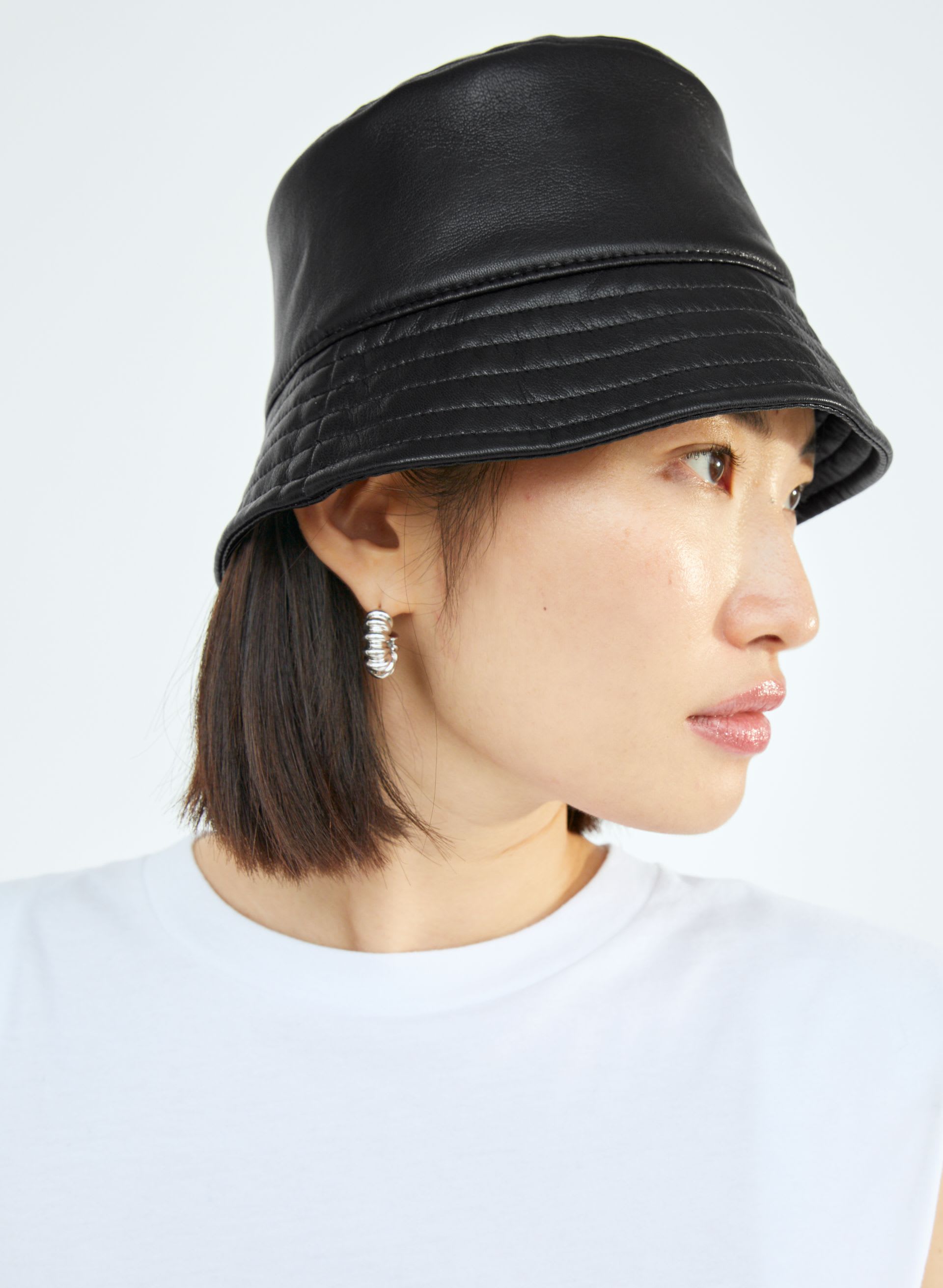 Babaton faux Leather bucket hat Sandra Bucket Hat | Aritzia CA main image 2