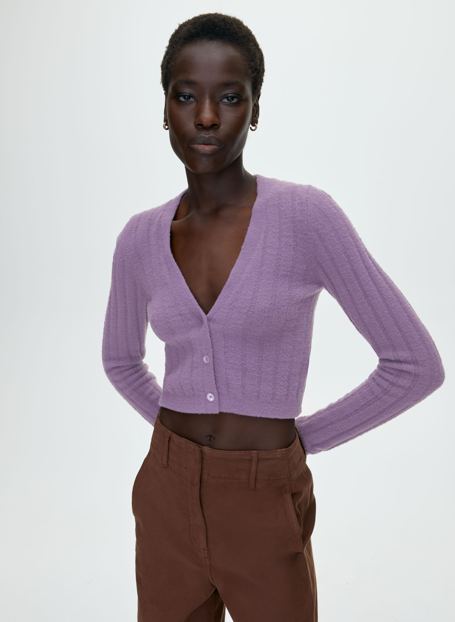 HUSH KNIT CARDIGAN | Aritzia