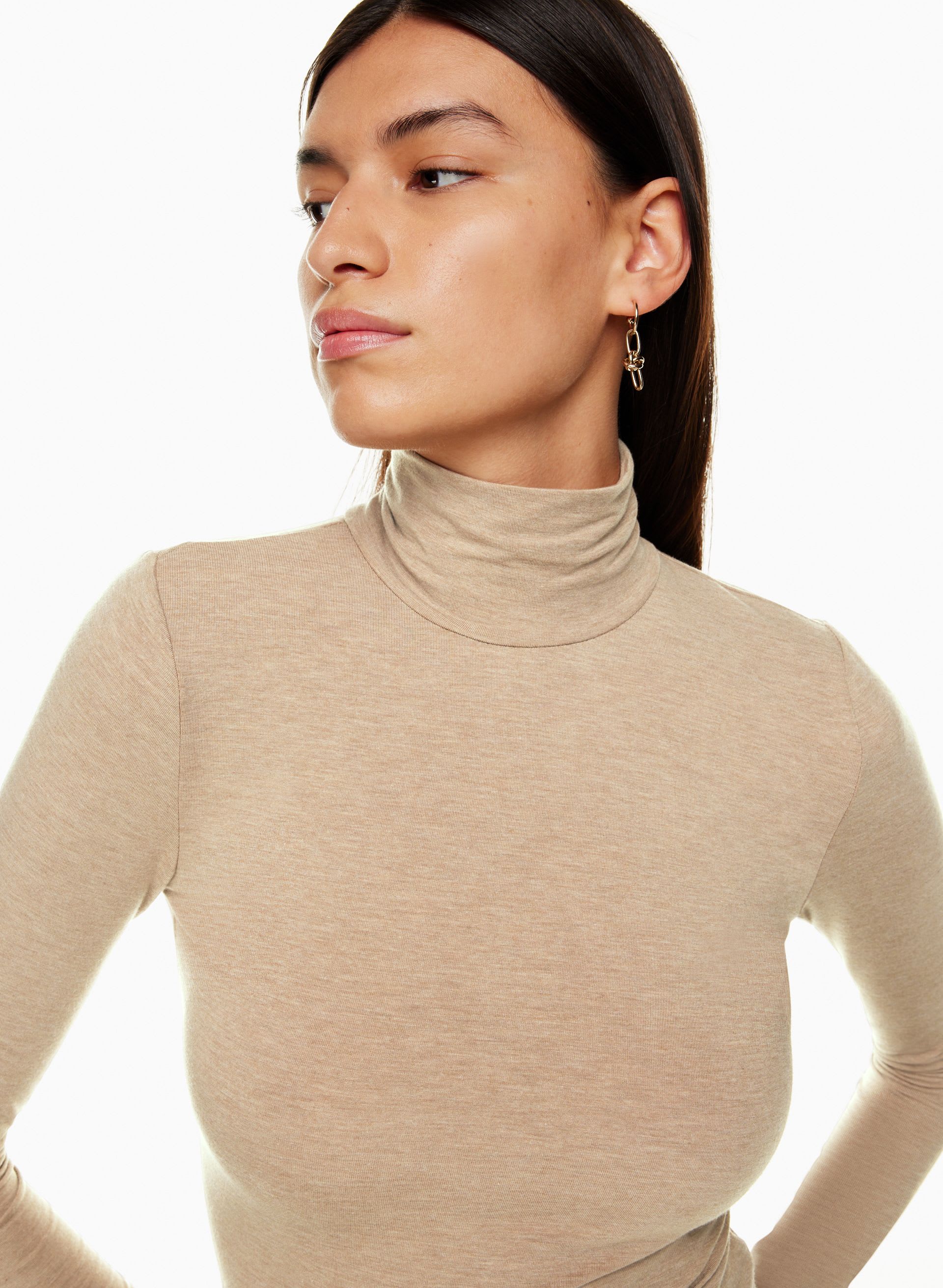 EVERYDAY MOCKNECK LONGSLEEVE | Aritzia