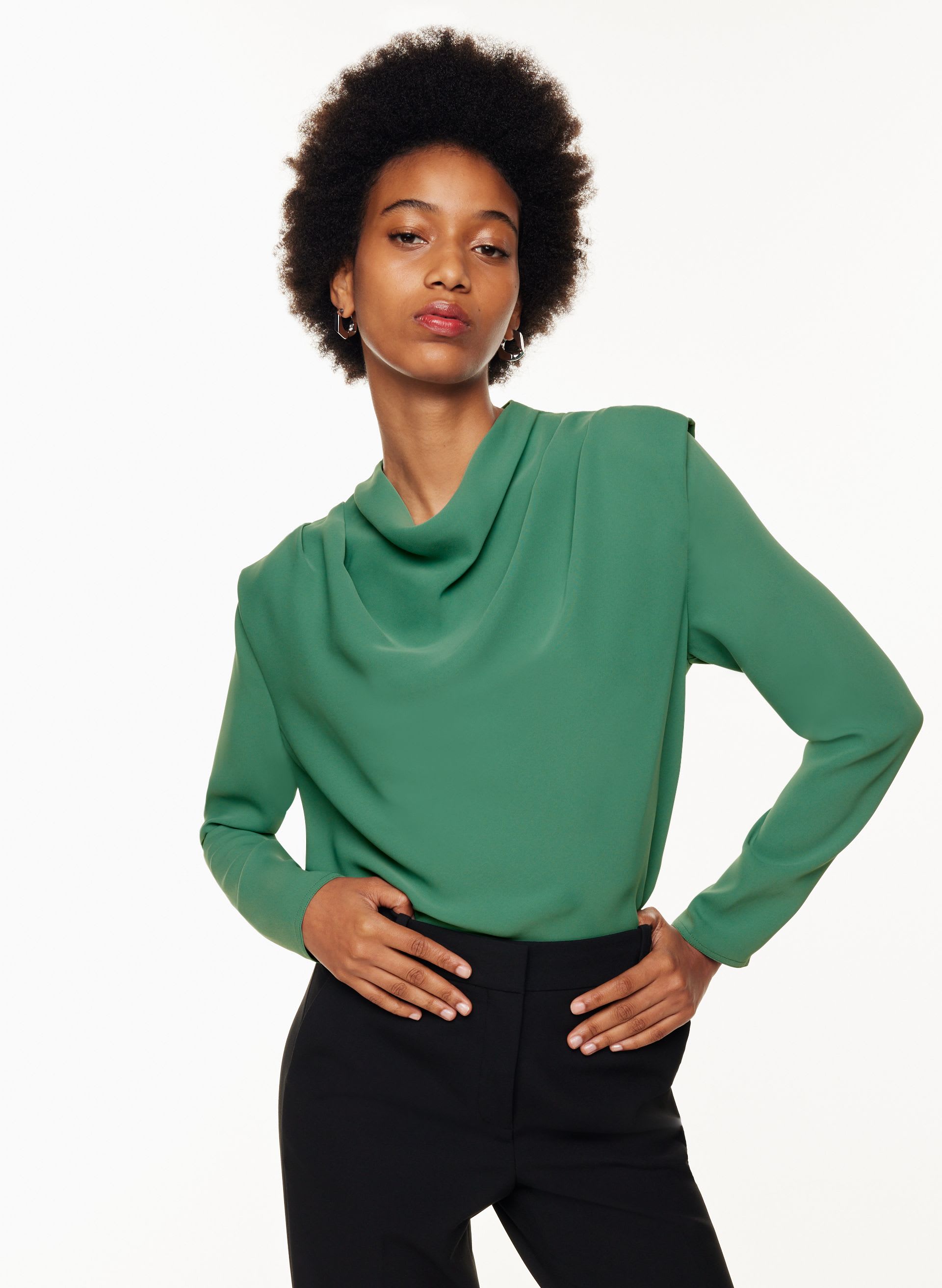 CARTER LONGSLEEVE BLOUSE | Aritzia