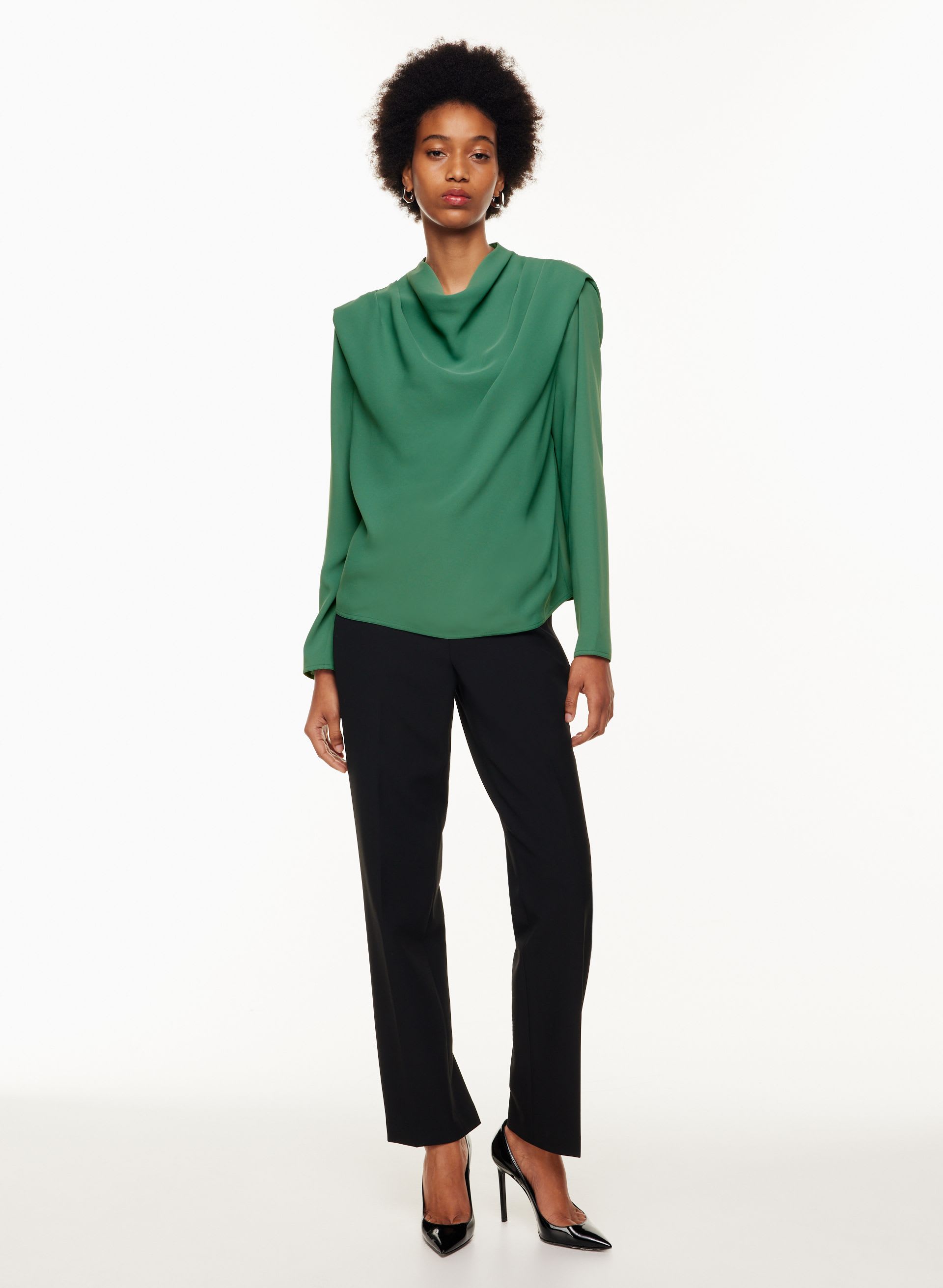 CARTER LONGSLEEVE BLOUSE | Aritzia