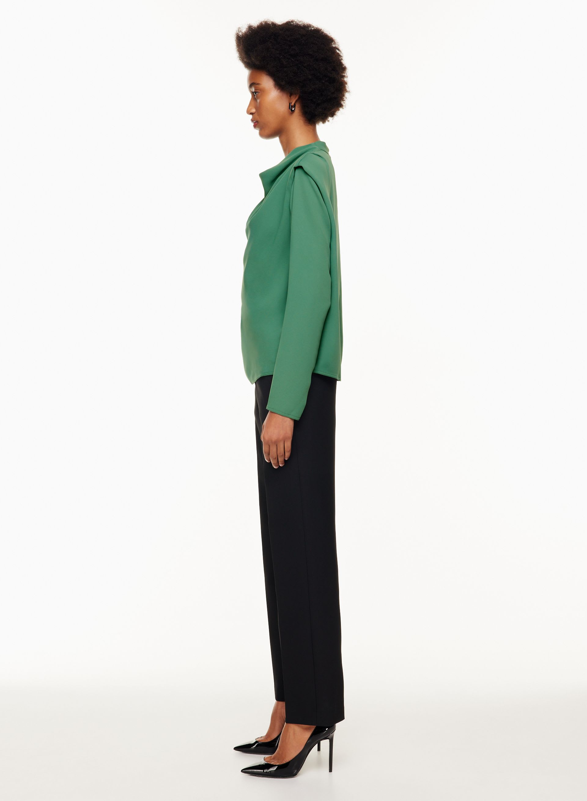 CARTER LONGSLEEVE BLOUSE | Aritzia