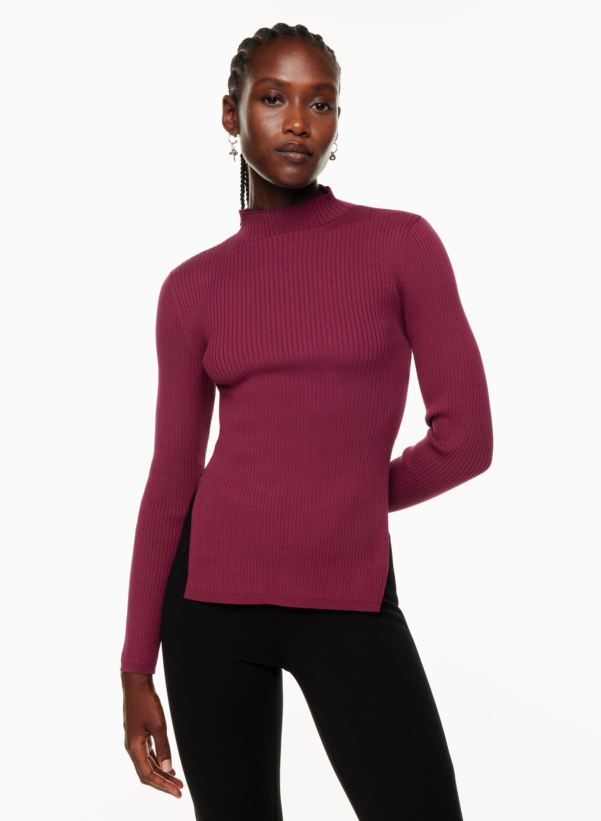 Sculpt Knit Tie-Back Longsleeve | Aritzia US