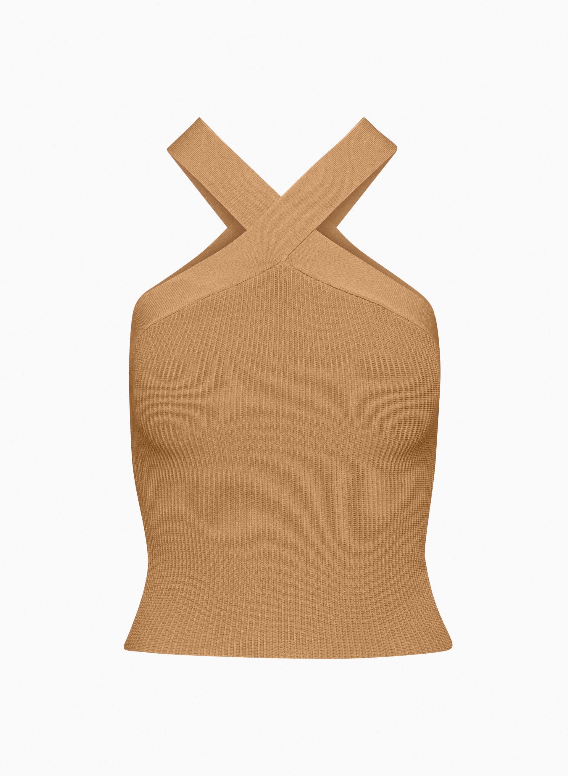 SCULPT KNIT CRISS CROSS TANK | Aritzia