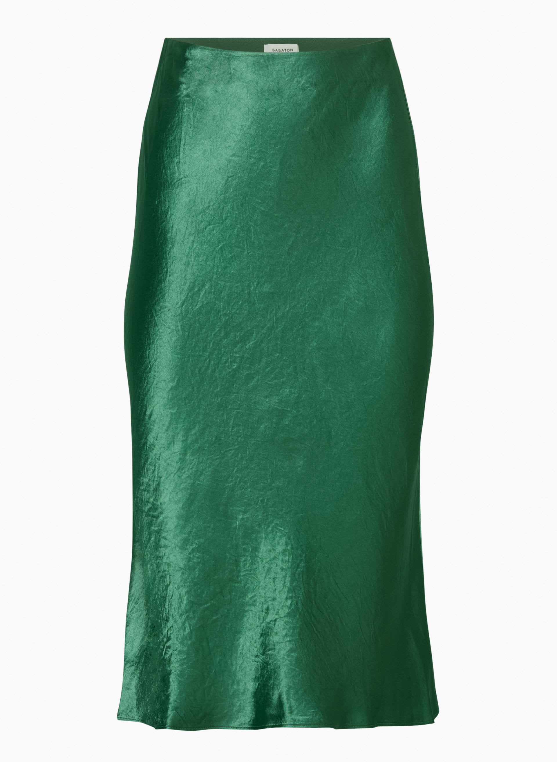 SLIP SATIN MIDI SKIRT | Aritzia
