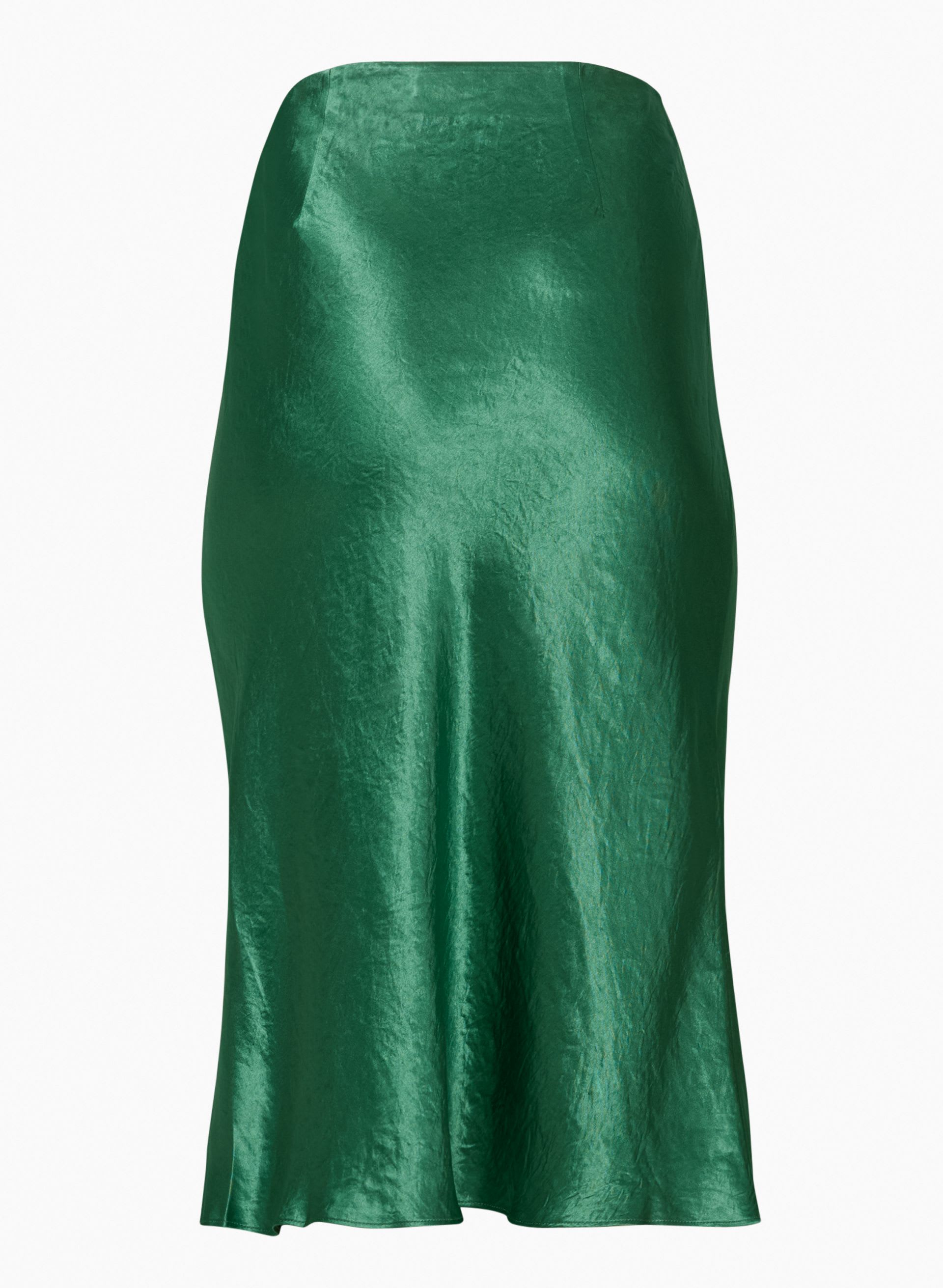 SLIP SATIN MIDI SKIRT | Aritzia