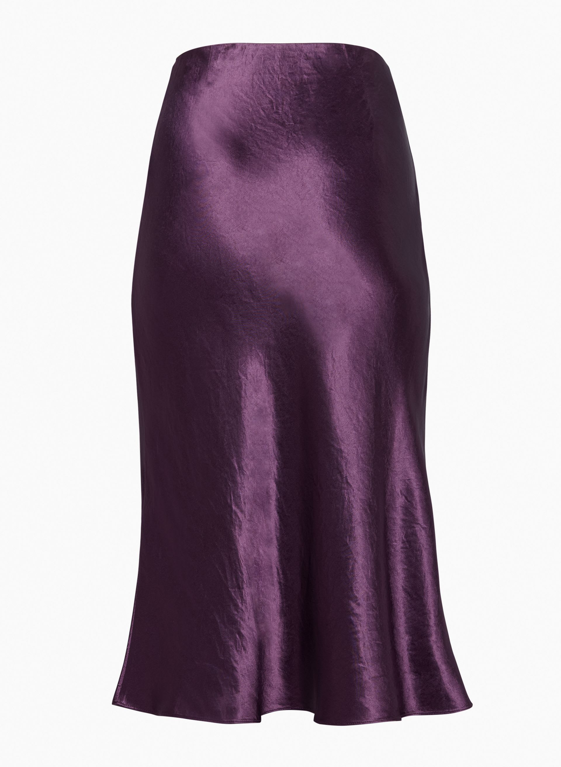 SLIP SATIN MIDI SKIRT | Aritzia