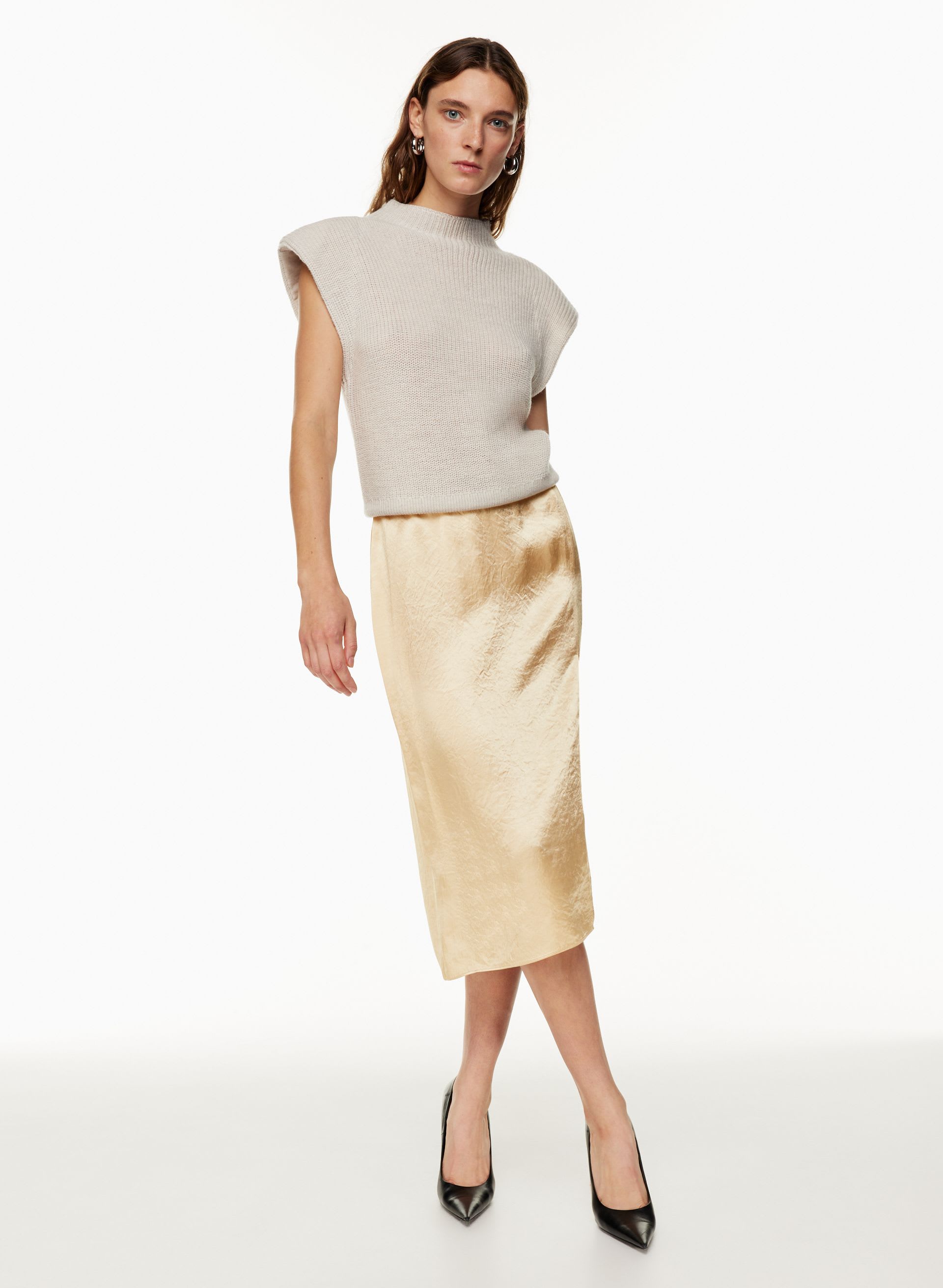 EAMES SATIN SKIRT | Aritzia