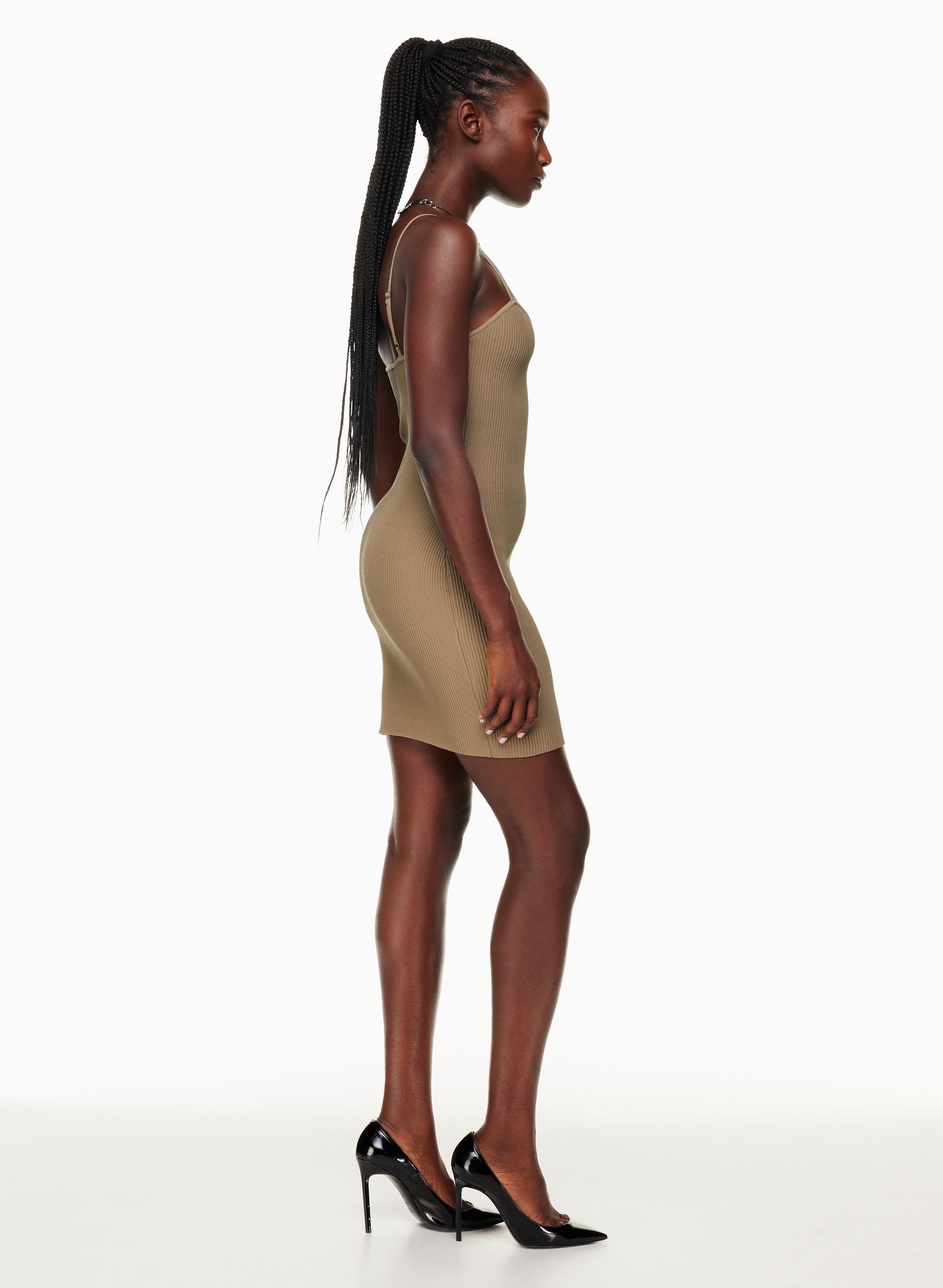 SCULPT KNIT SWEETHEART DRESS | Aritzia