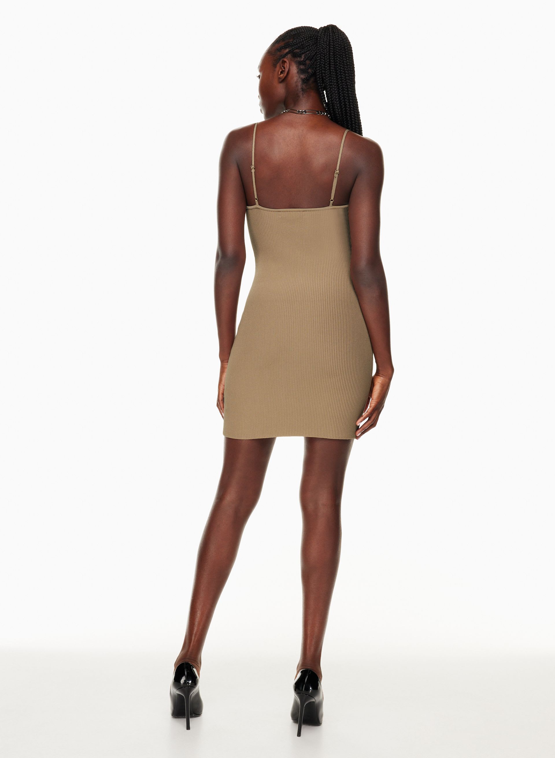 SCULPT KNIT SWEETHEART DRESS | Aritzia
