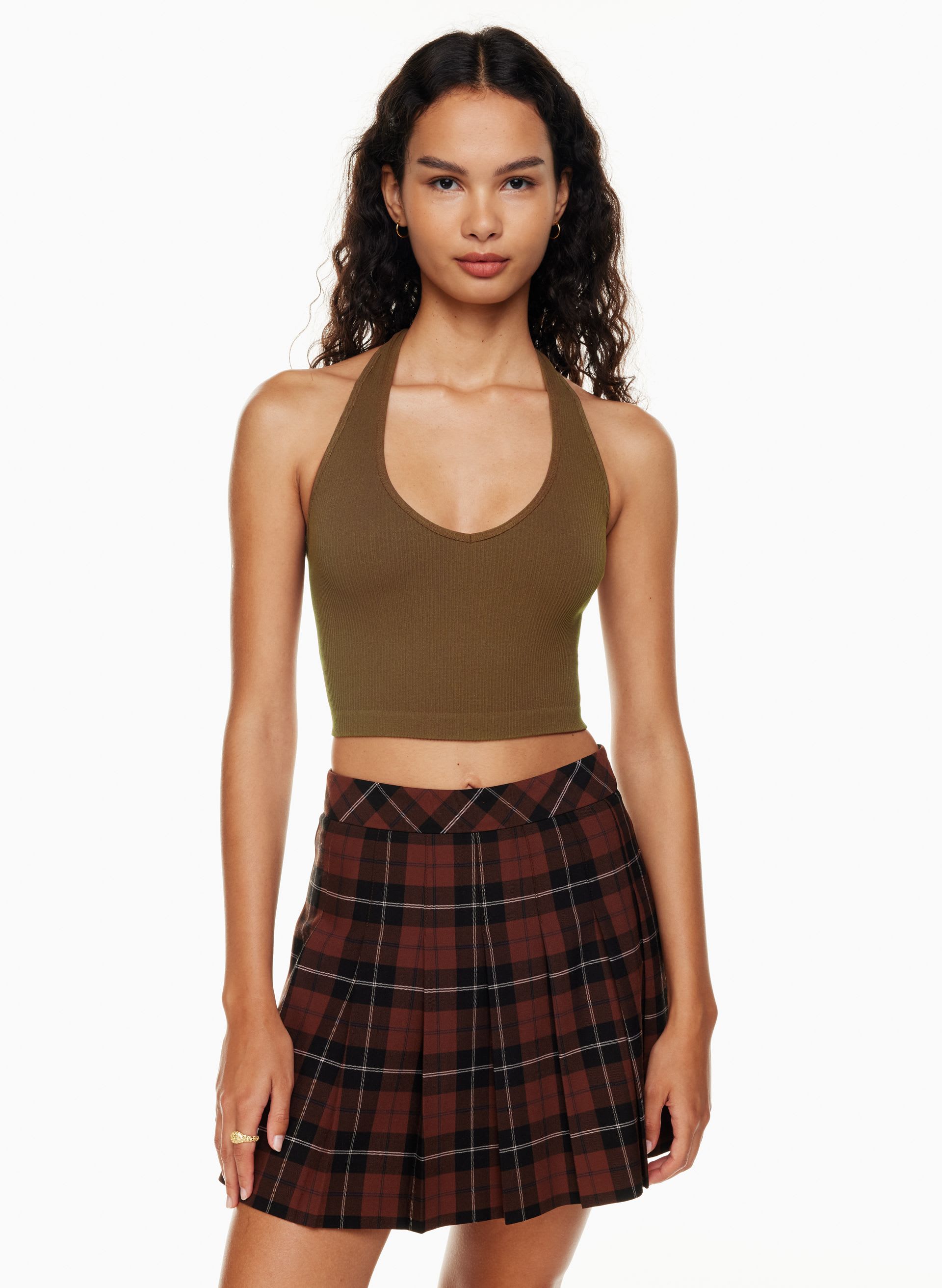 SINCHSEAMLESS™ RIB HALTER TOP | Aritzia