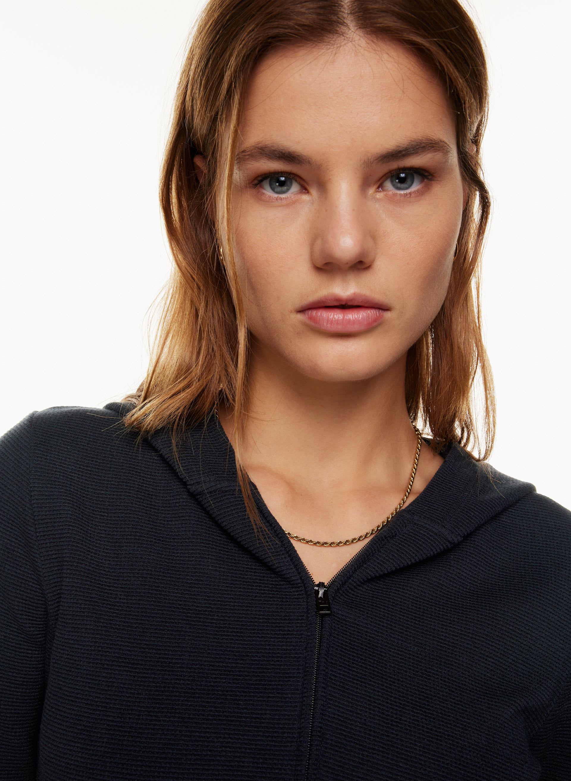 PALMER WAFFLEX ZIP HOODIE | Aritzia