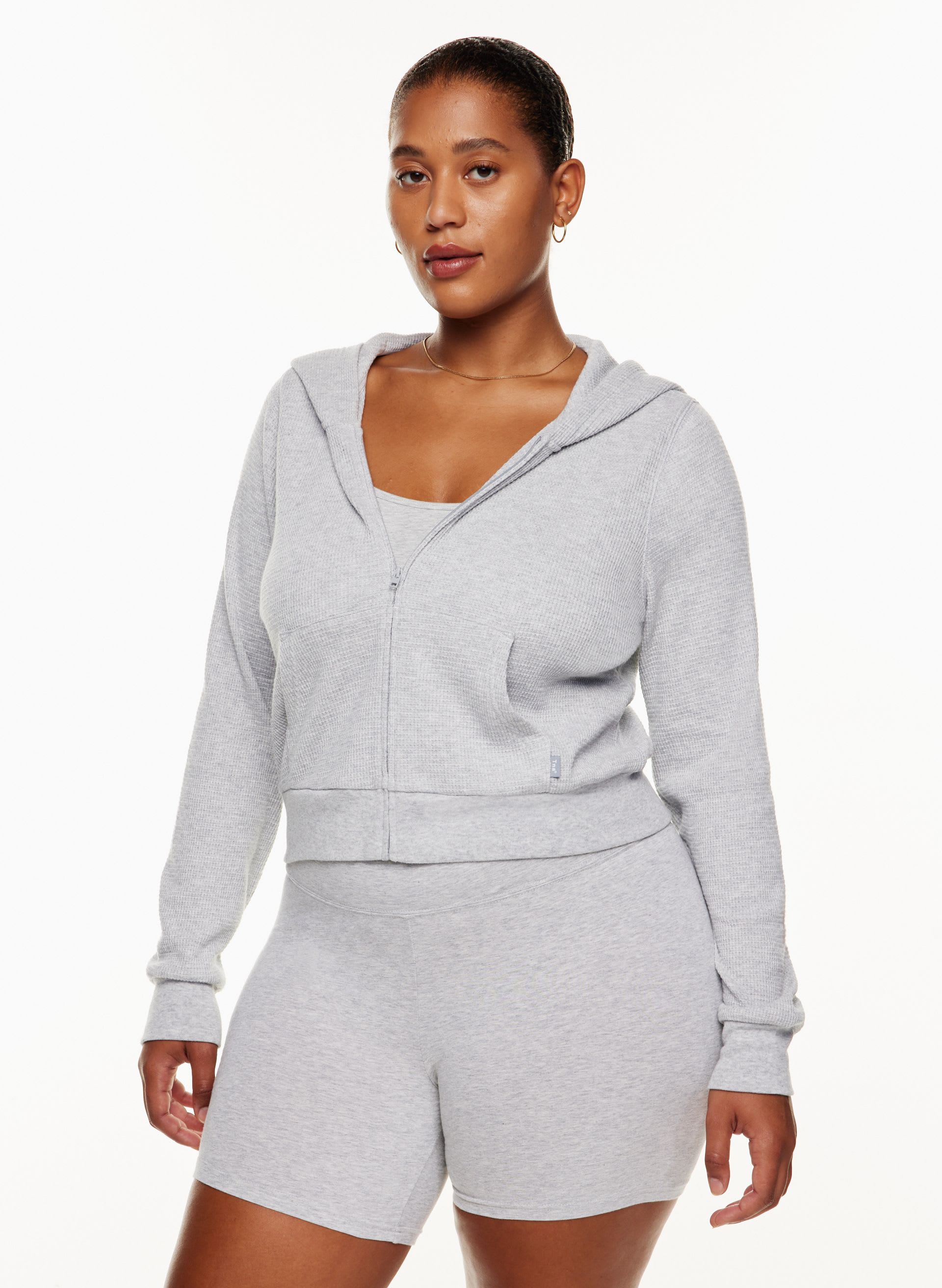 Waffle Zip Hoodie | Aritzia CA