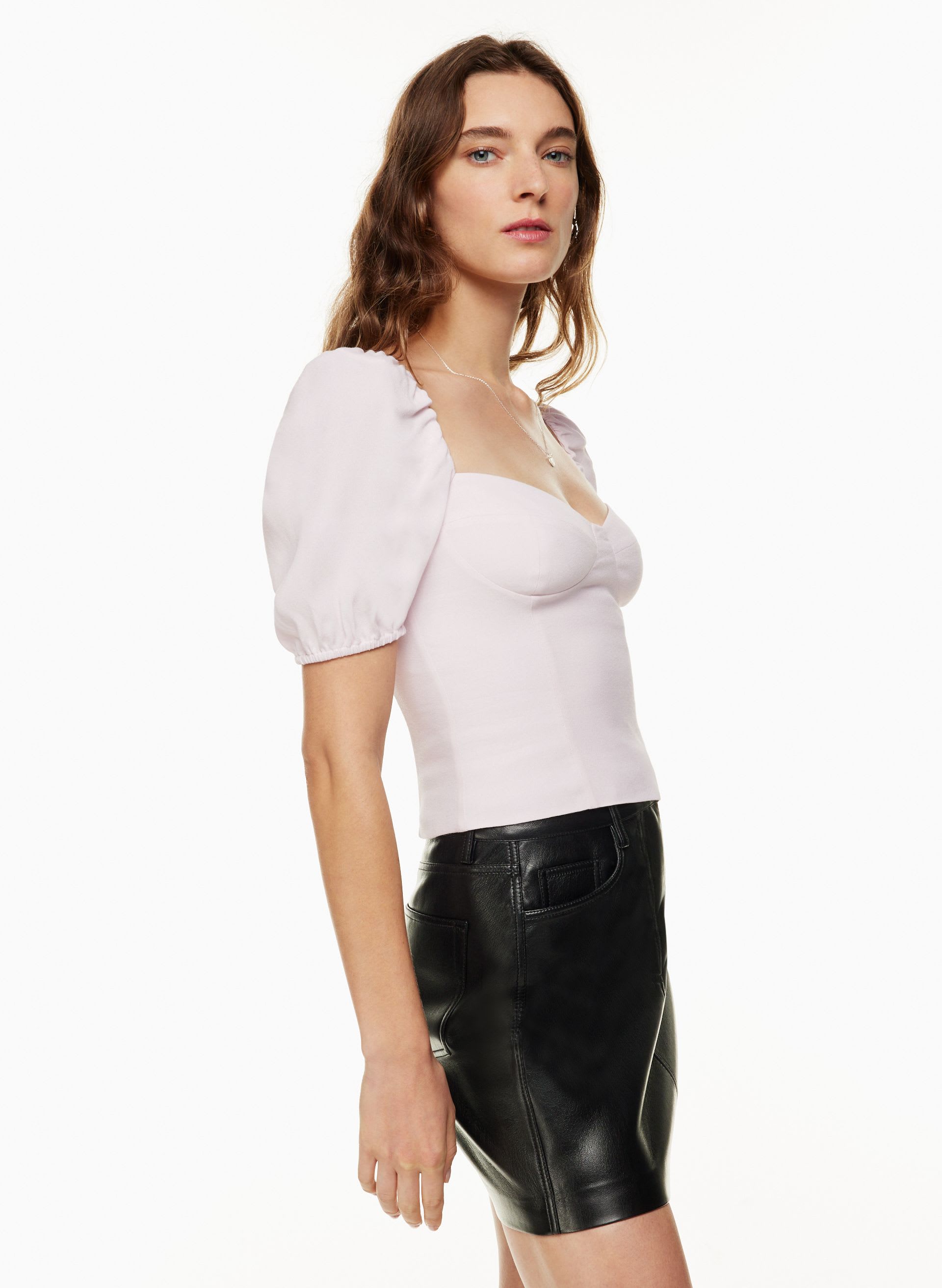 新品★2026SS受注販売PUFF SHORT SLEEVE BLOUSE Novella Shortsleeve Blouse | Aritzia US
