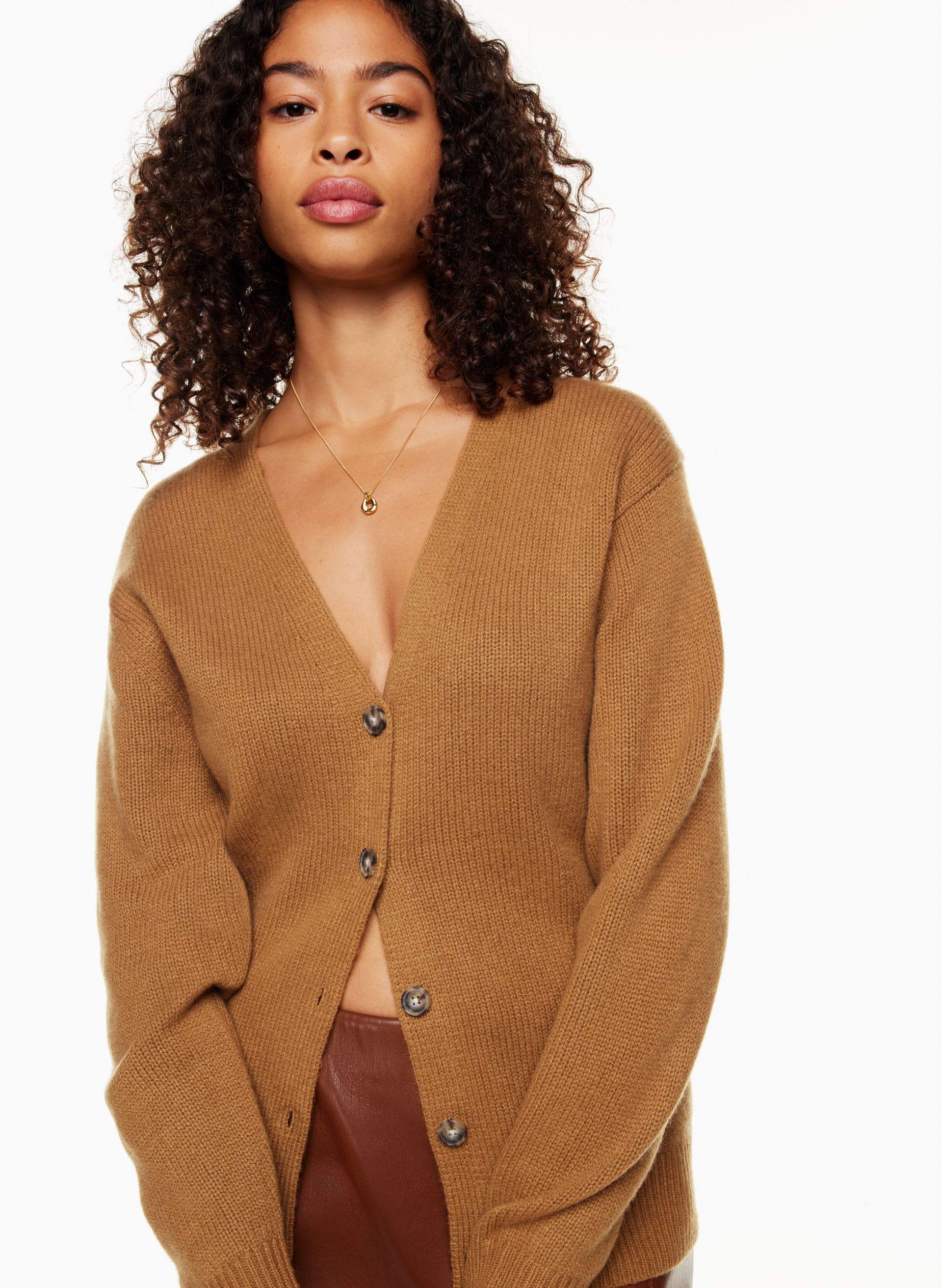 Cashmere V-Neck Cardigan | Aritzia US