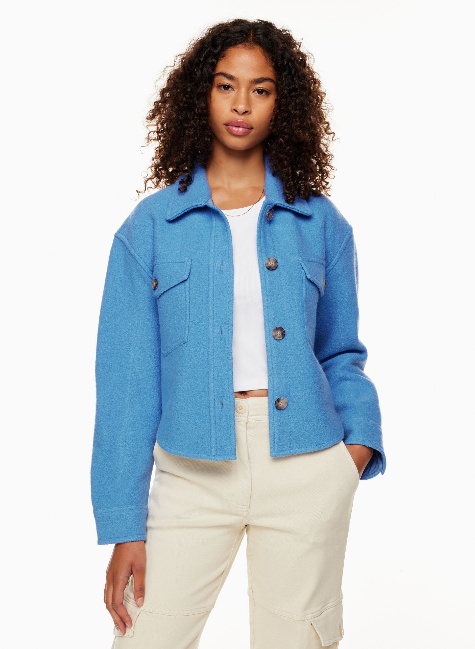 The Ganna™ Cropped Shirt Jacket | Aritzia US