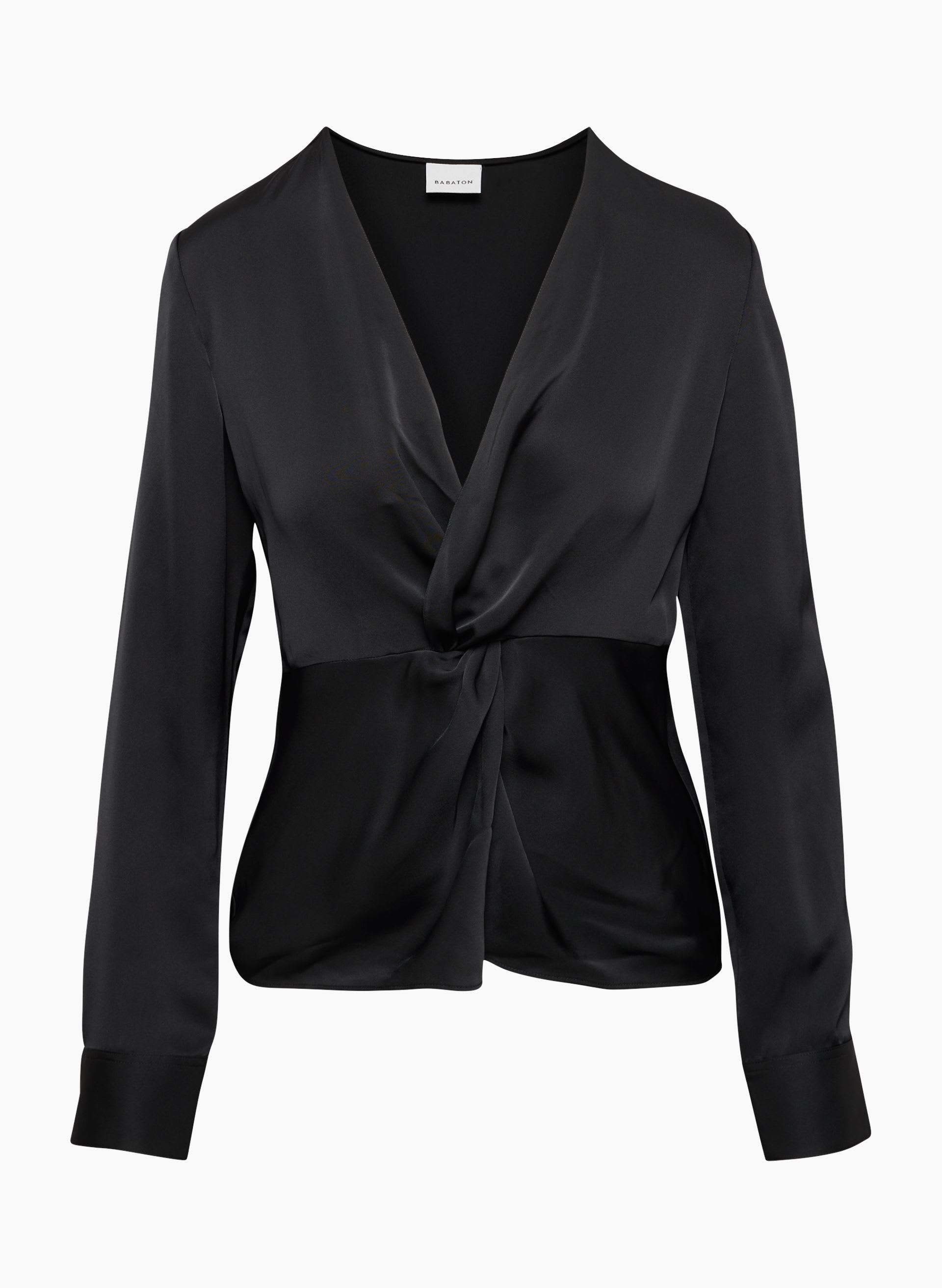 MEDIA SATIN BLOUSE | Aritzia