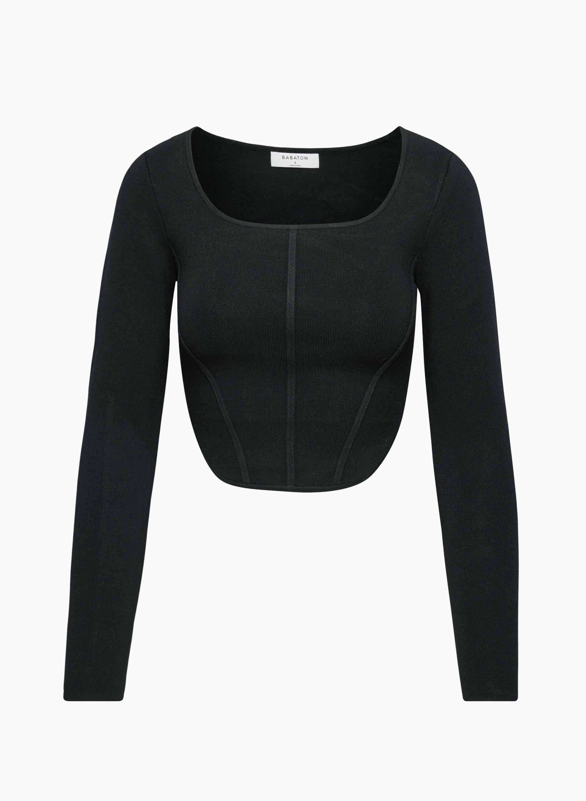 Sculpt Knit Bustier Longsleeve | Aritzia US