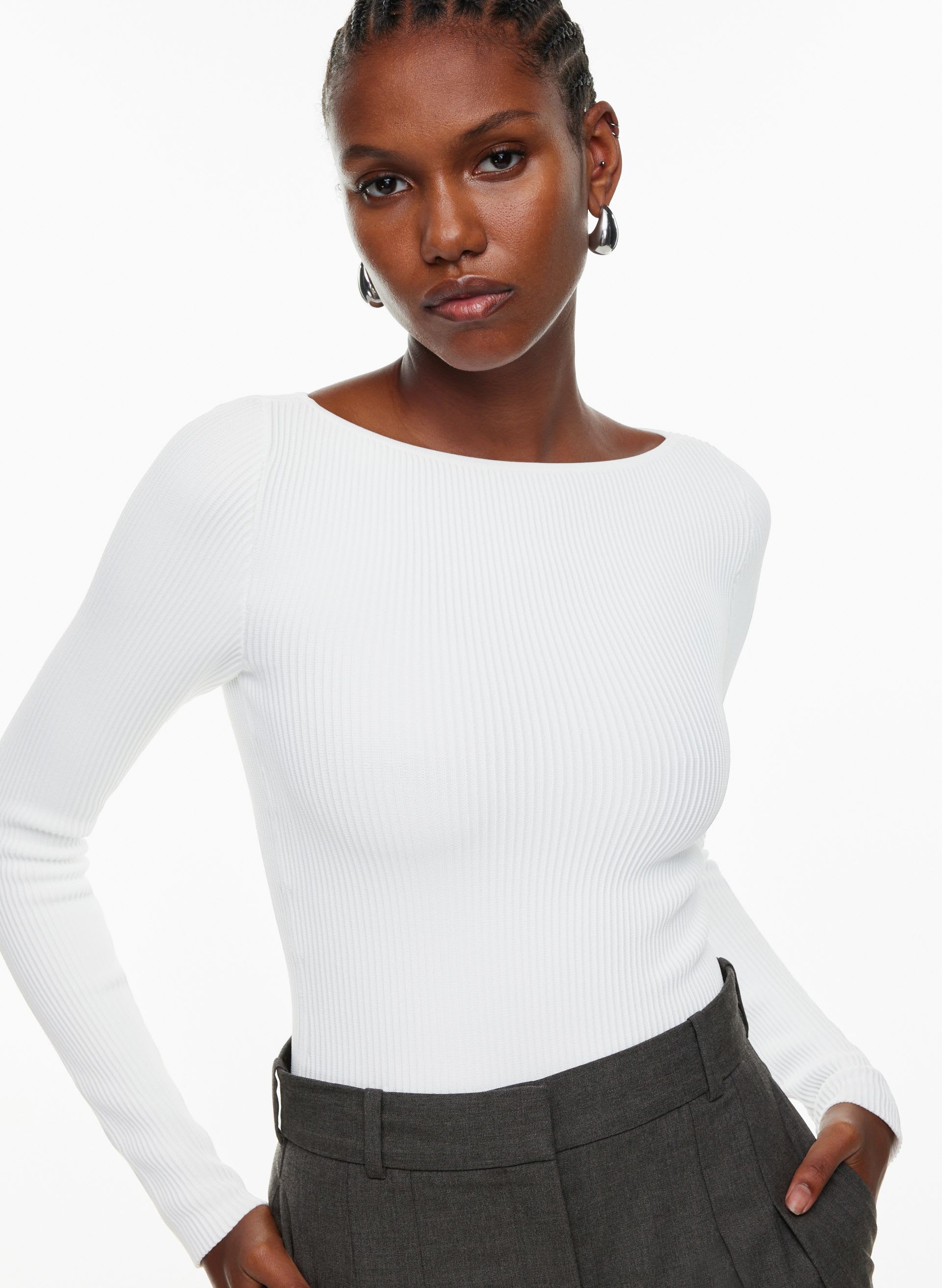 SCULPT KNIT OPUS LONGSLEEVE | Aritzia