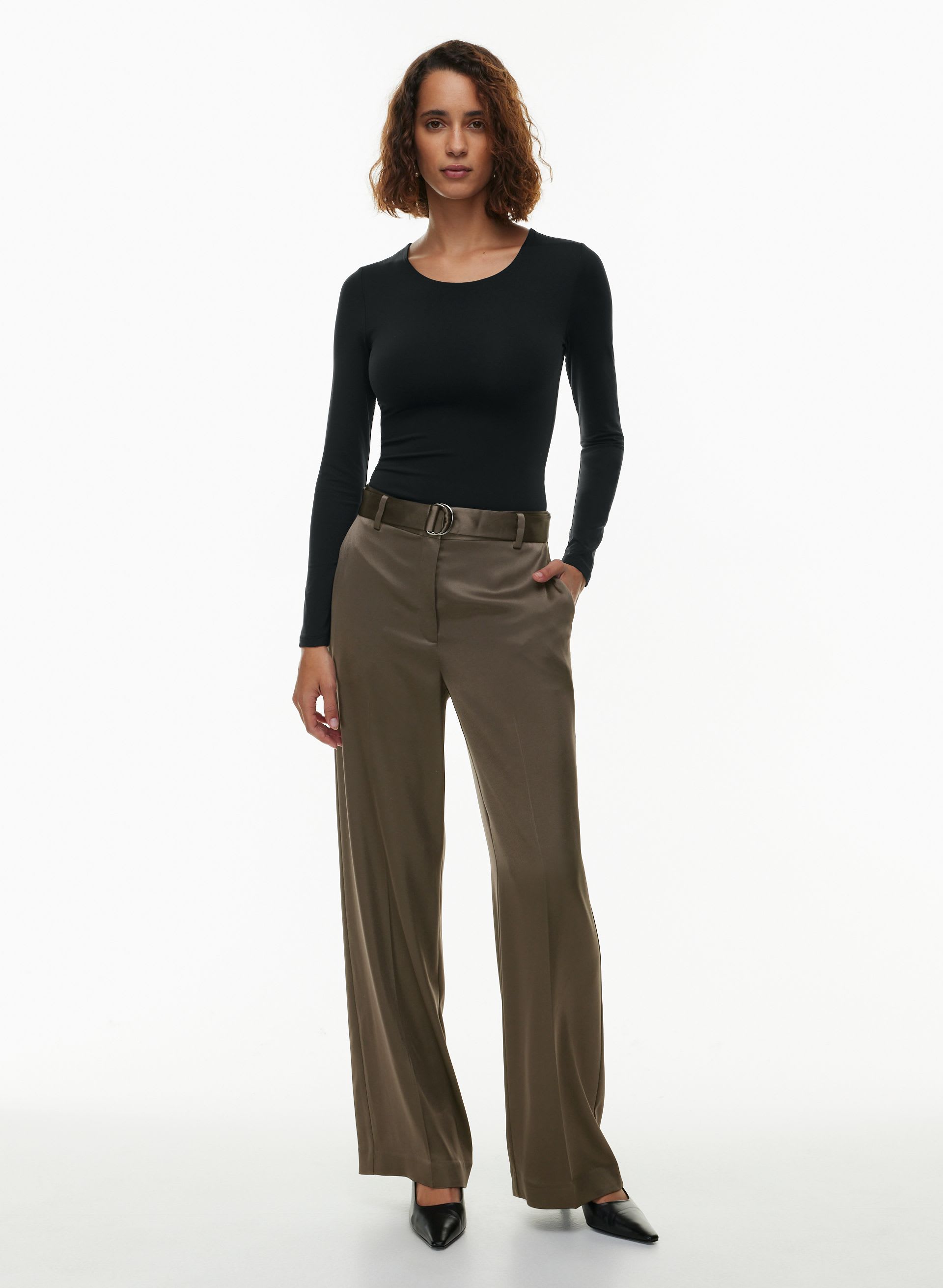 BECKET SATIN PANT | Aritzia