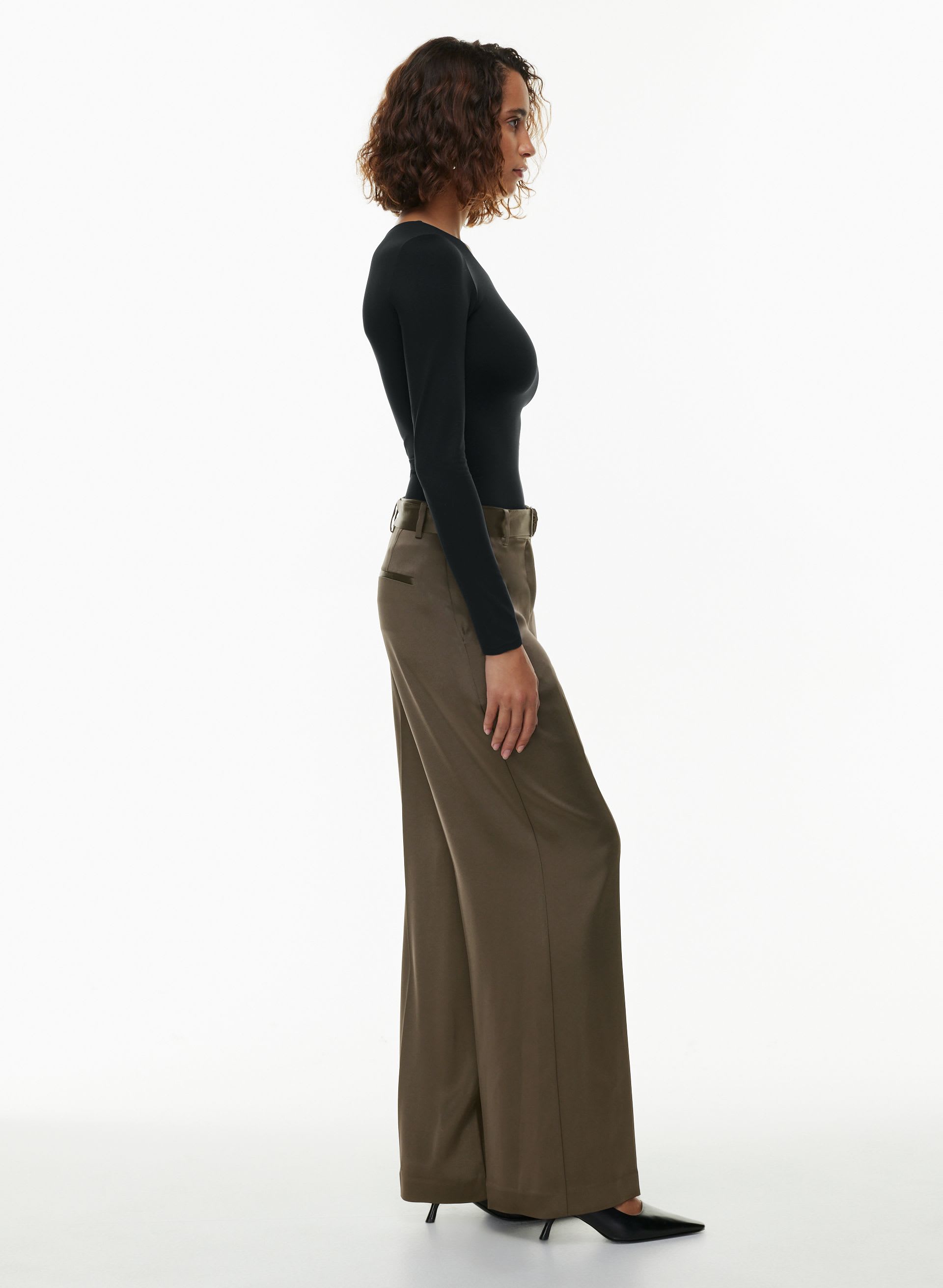 BECKET SATIN PANT | Aritzia