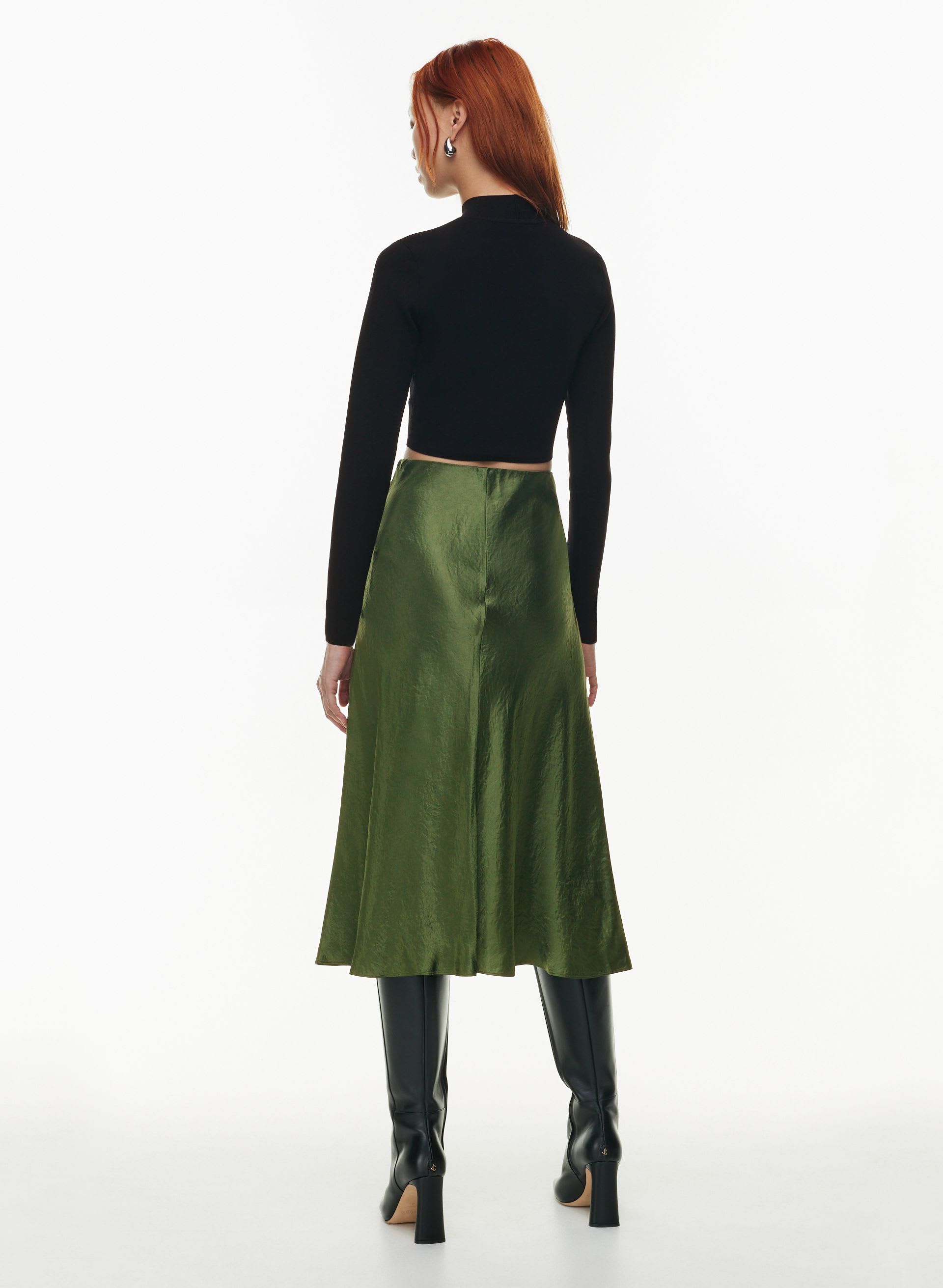 PIETA SATIN SKIRT | Aritzia