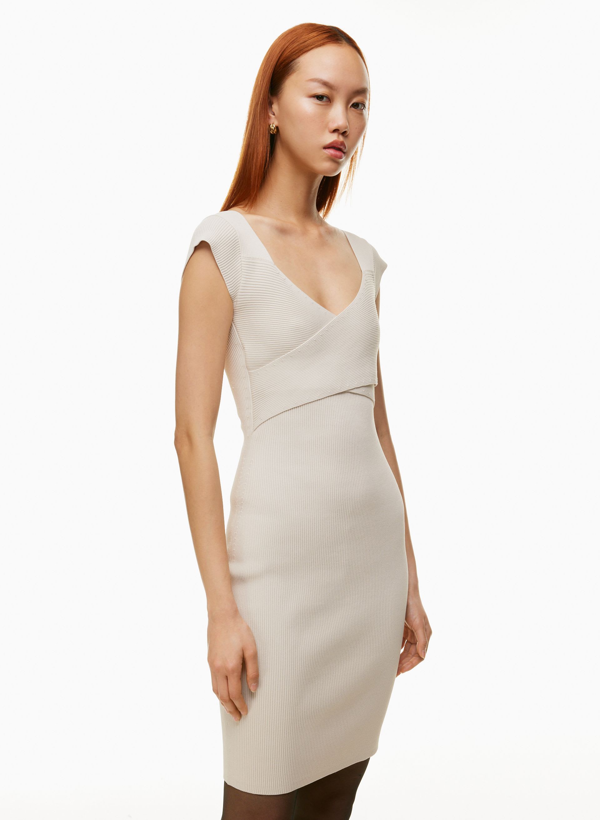SCULPT KNIT GREEK DRESS | Aritzia