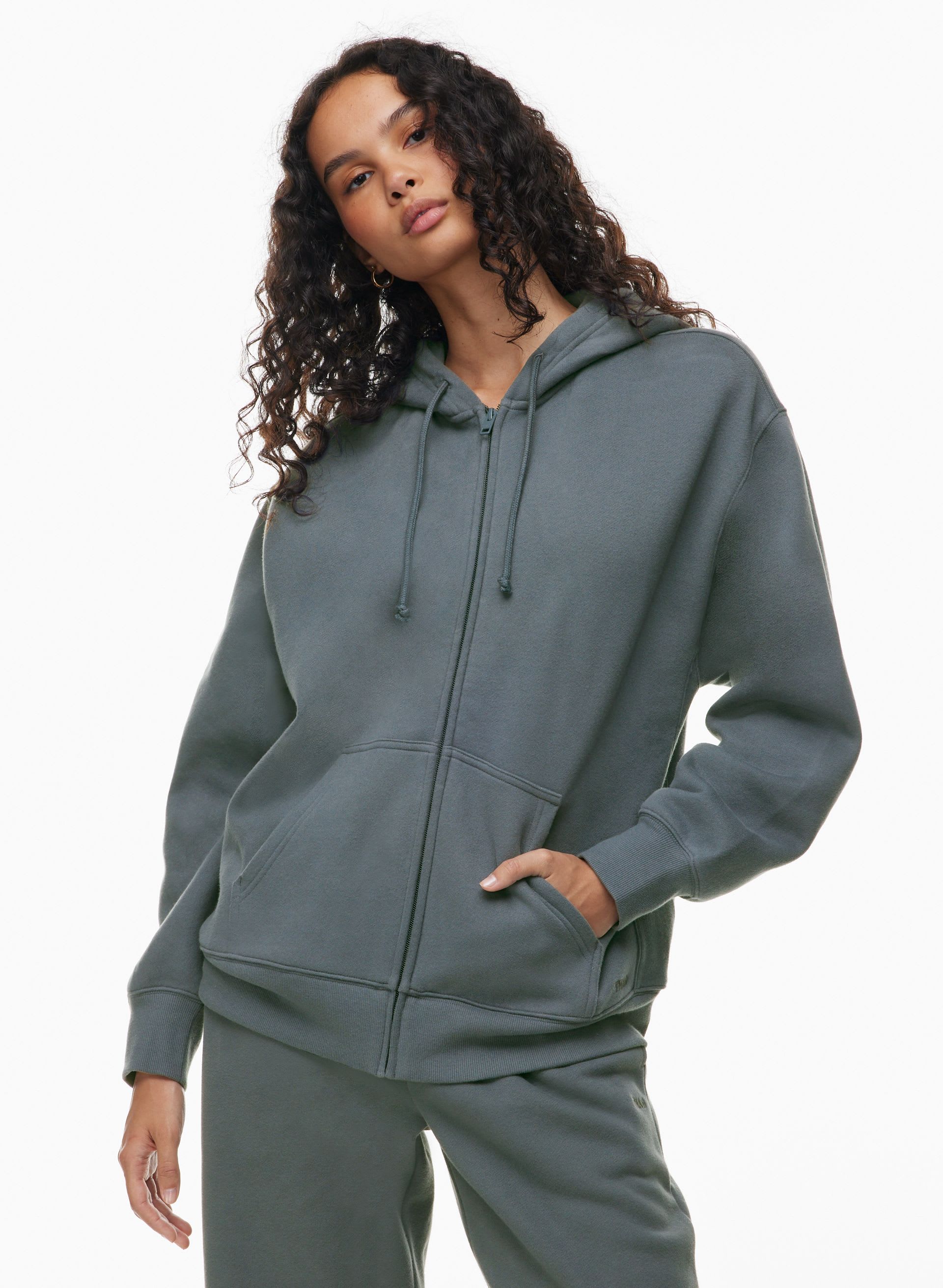 Cozy Sweatfleece Boyfriend Zip Hoodie | Aritzia US
