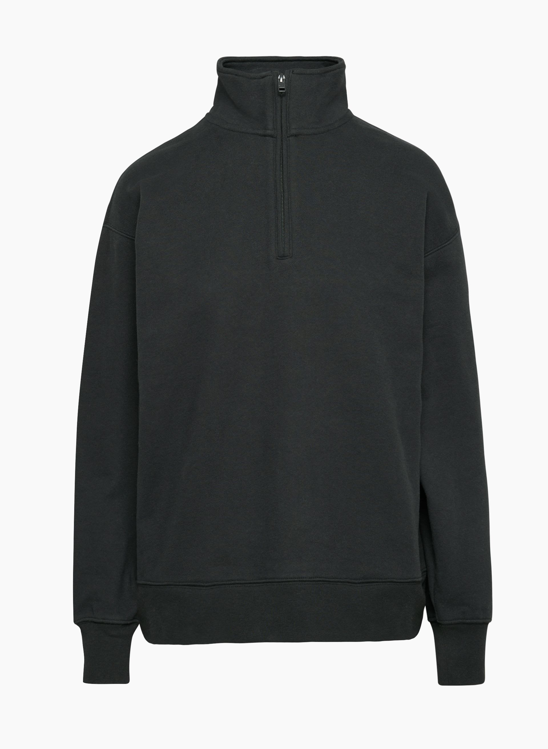 Terry Fleece Boyfriend 1/4 Zip Sweatshirt | Aritzia CA