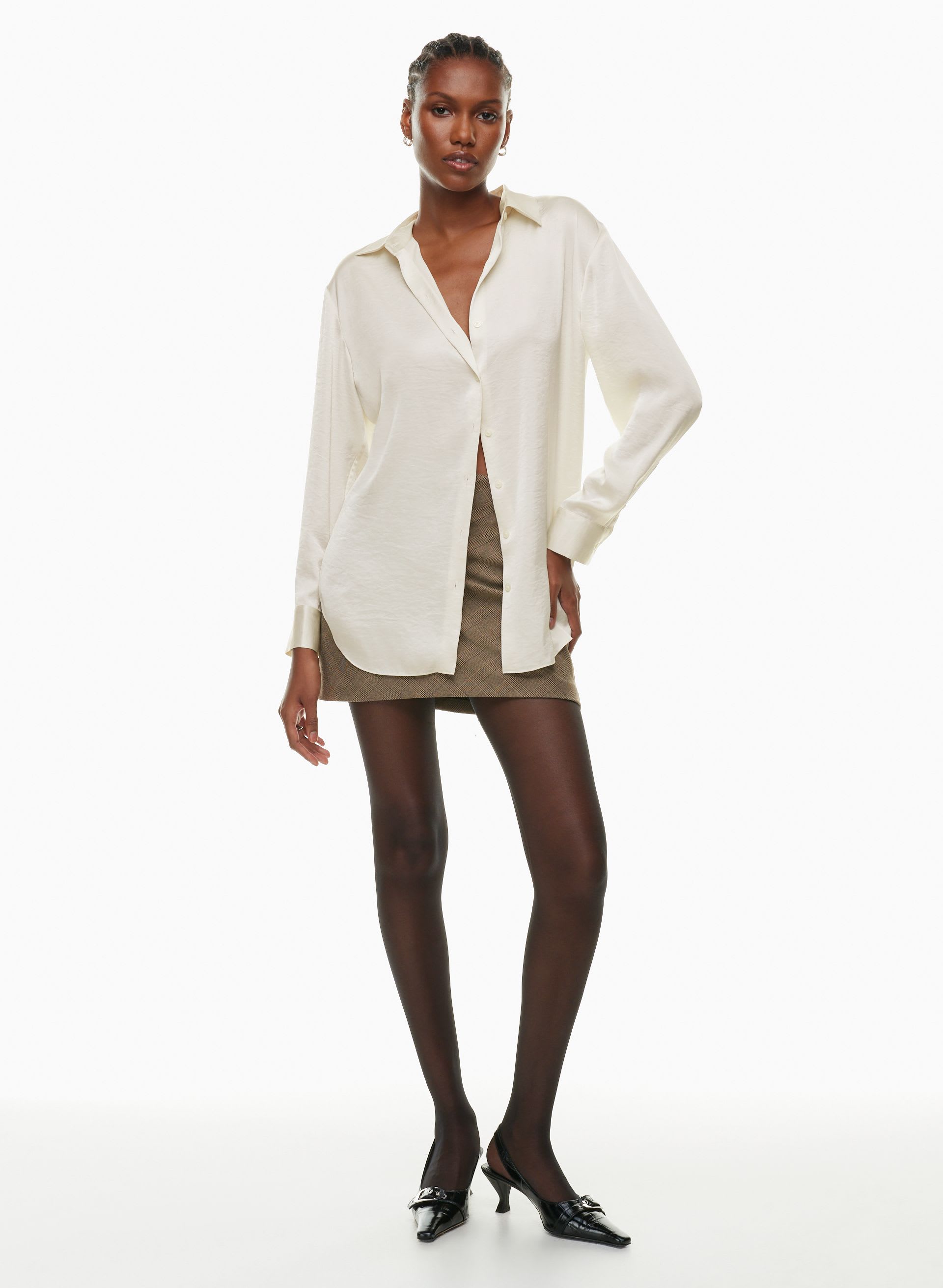 SAIL SATIN SHIRT | Aritzia