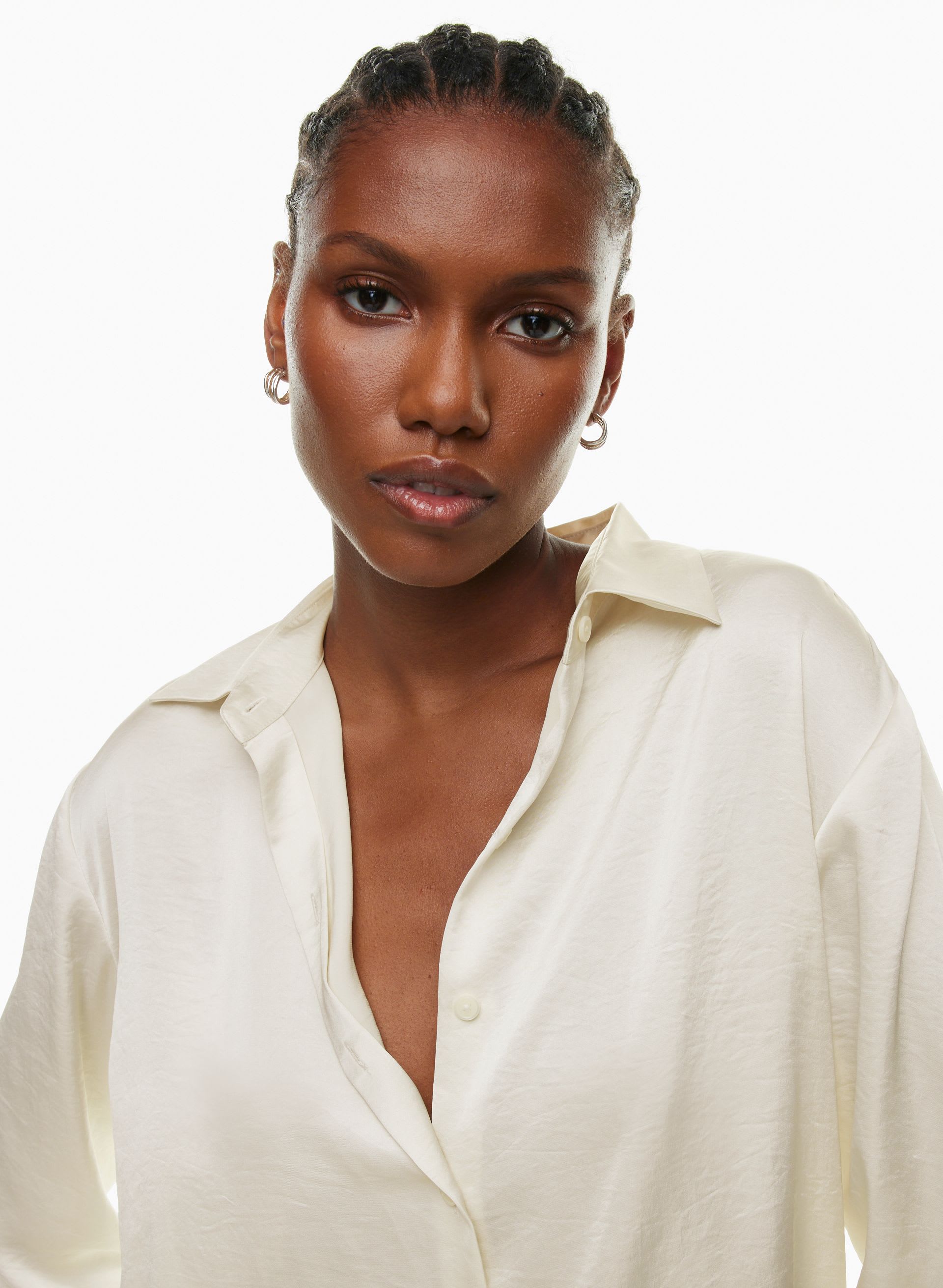 SAIL SATIN SHIRT | Aritzia