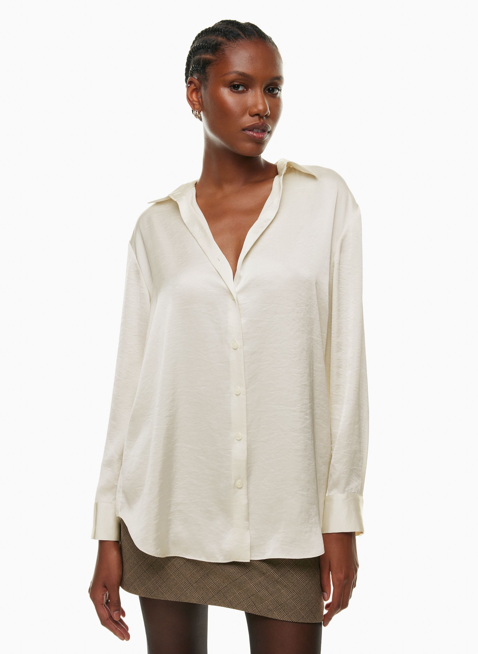 Sail Satin Shirt | Aritzia US