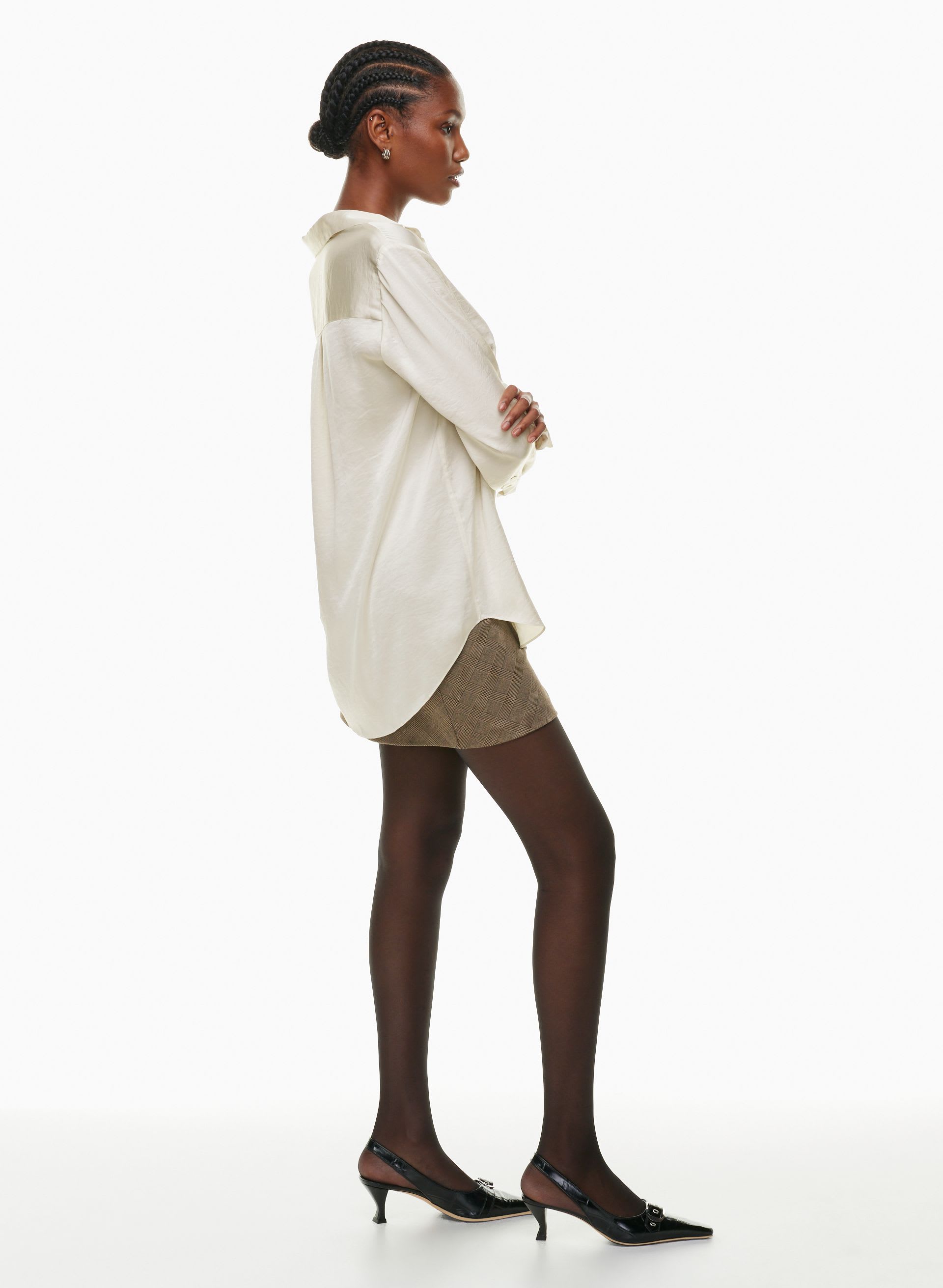 SAIL SATIN SHIRT | Aritzia