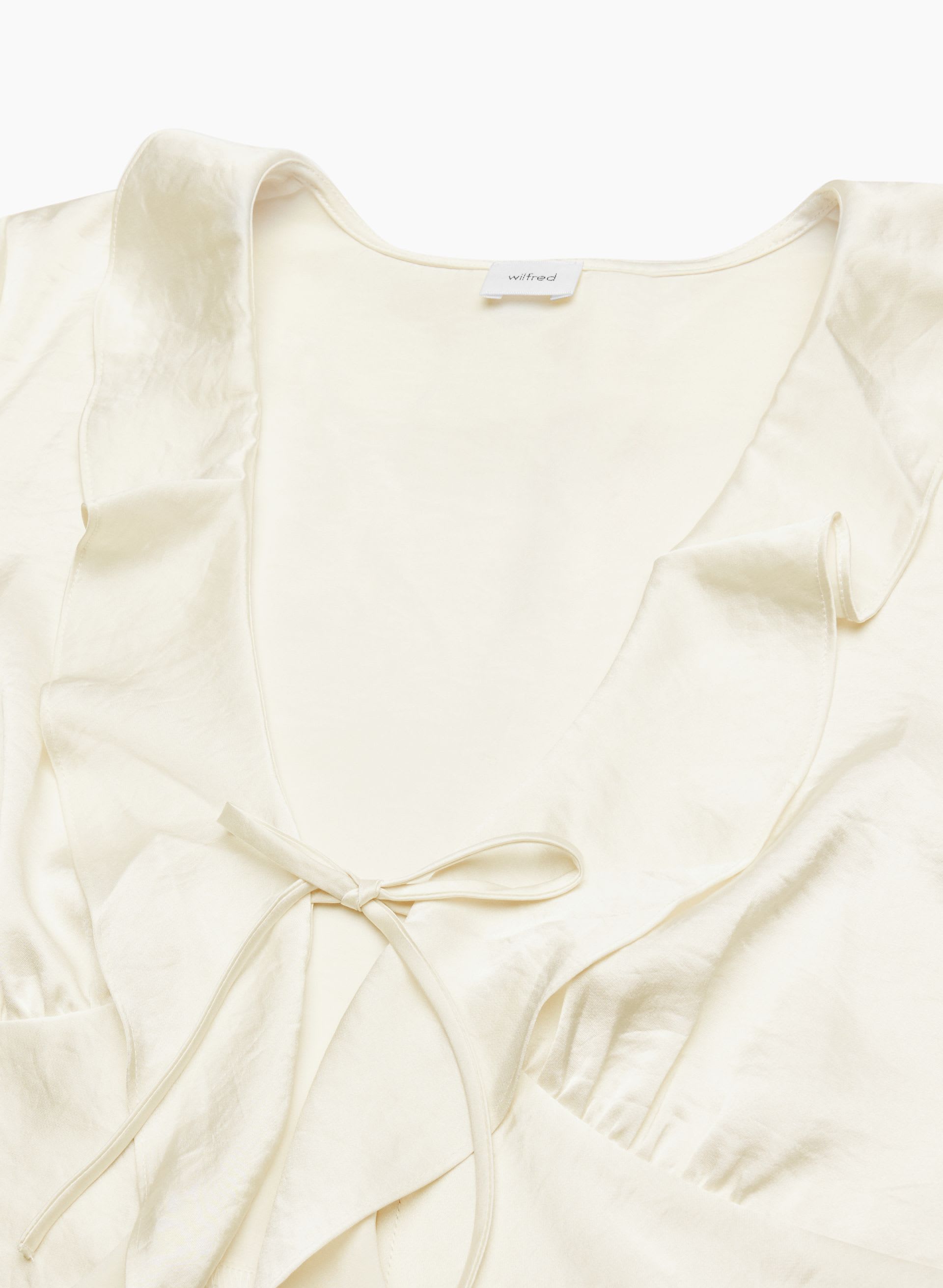 FRENCHY SATIN BLOUSE | Aritzia