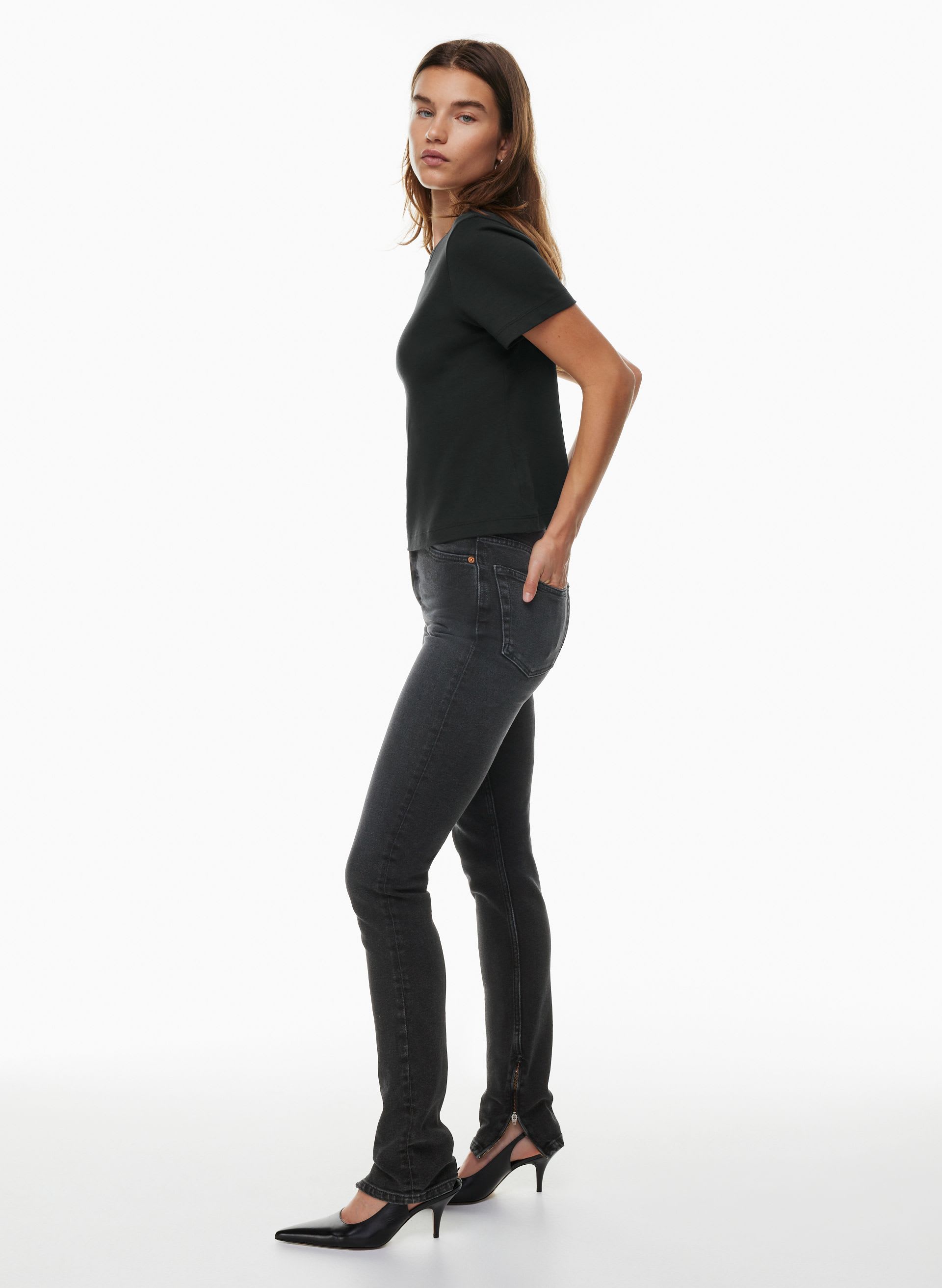 SUPERHIGH DRAINPIPE JEAN | Aritzia