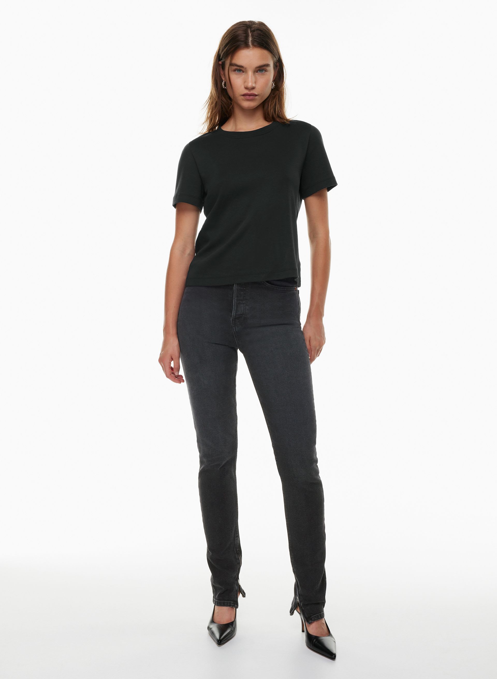 SUPERHIGH DRAINPIPE JEAN | Aritzia