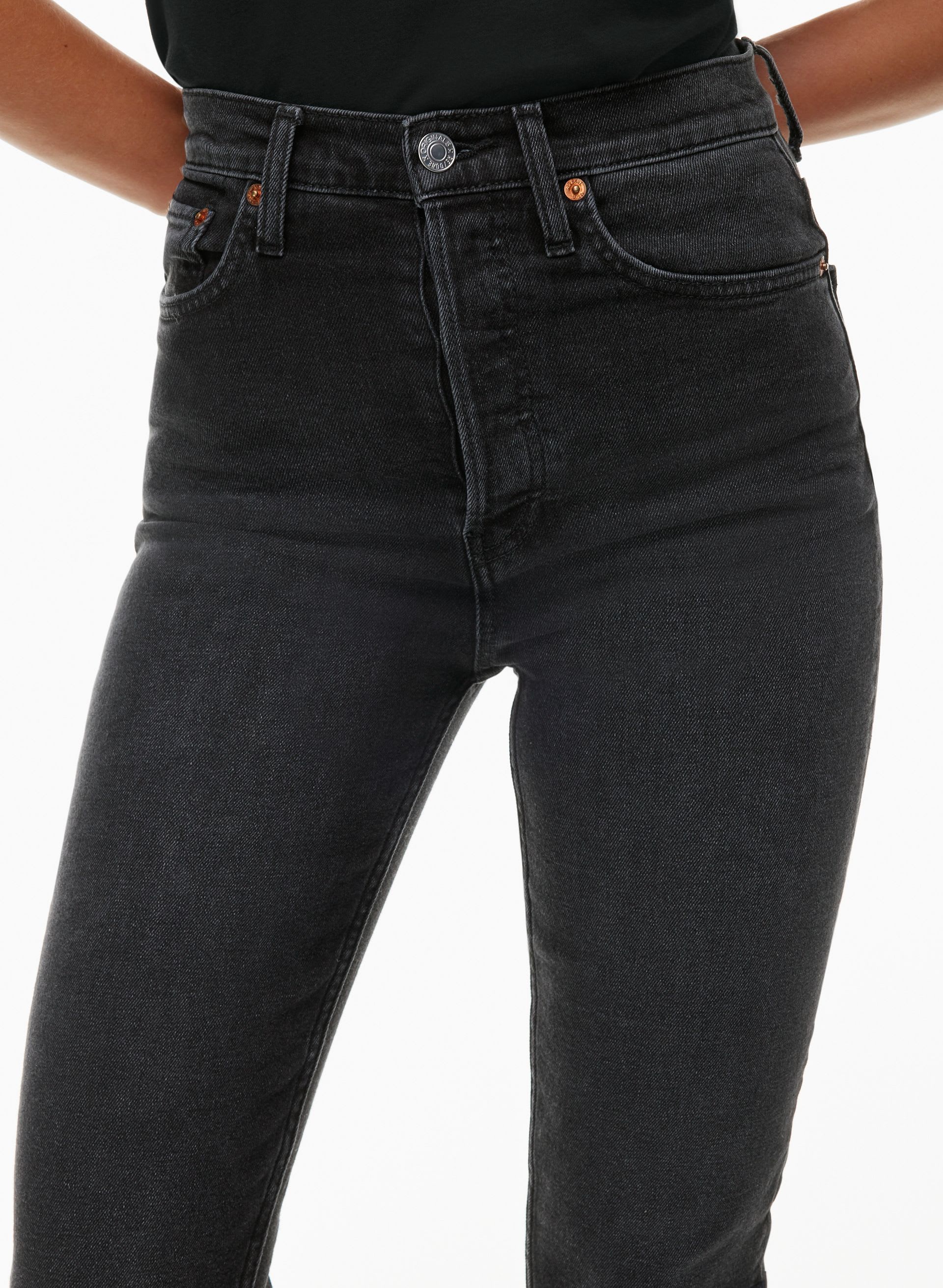 SUPERHIGH DRAINPIPE JEAN | Aritzia